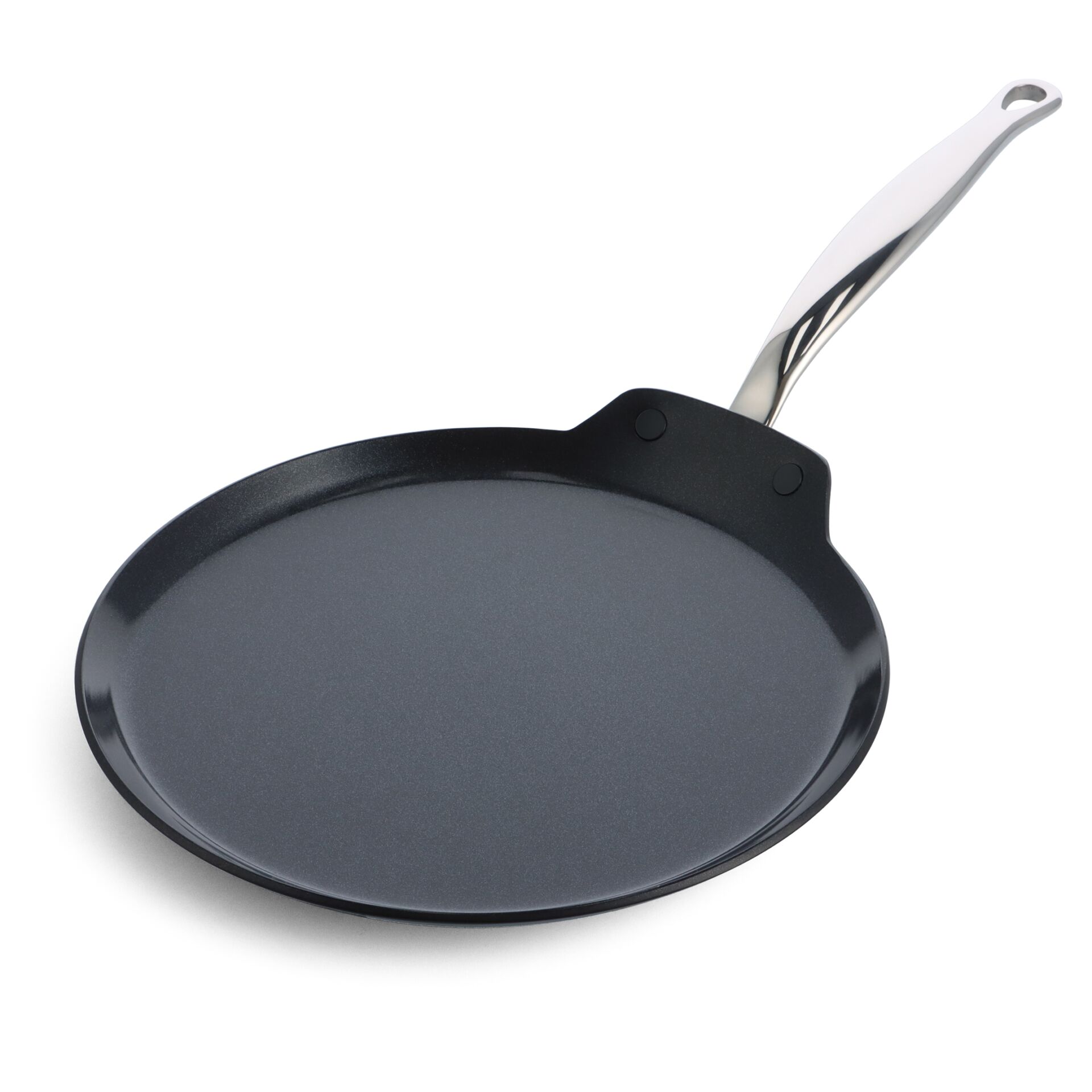Pfannenkuchenpfanne, Pfanne, Gussstahlgriff, Antihaft, rund