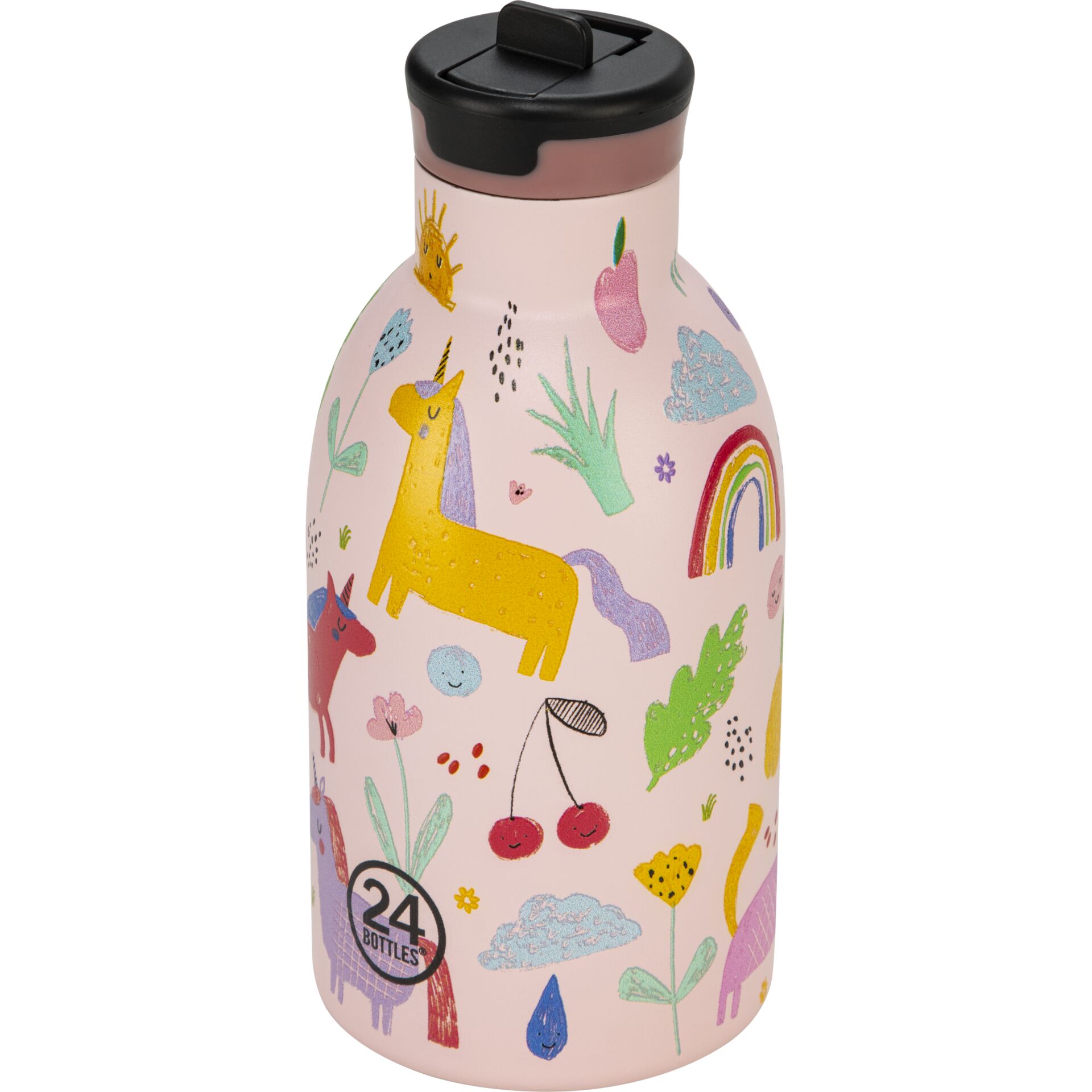 Wasserflasche, Kinder, Melamin, Pastell, Einhörner