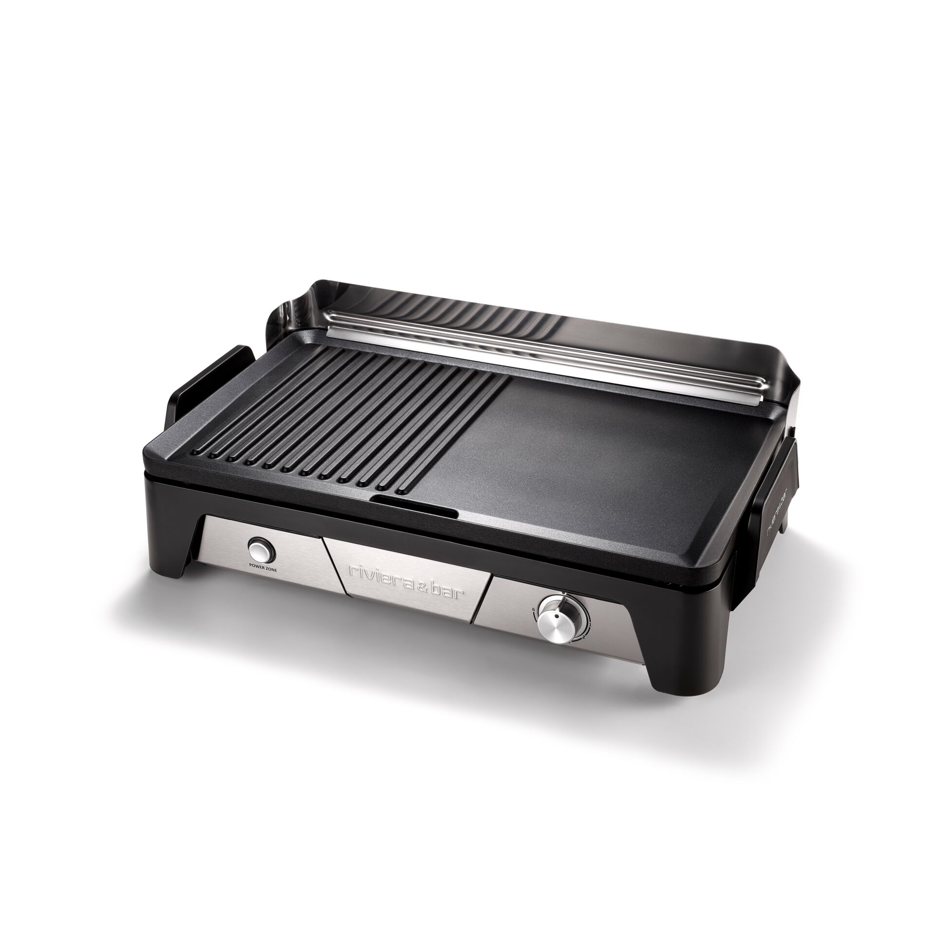 Grillpfanne, Grillplatte, Rillengitter, Elektrogrill, Temperaturregler