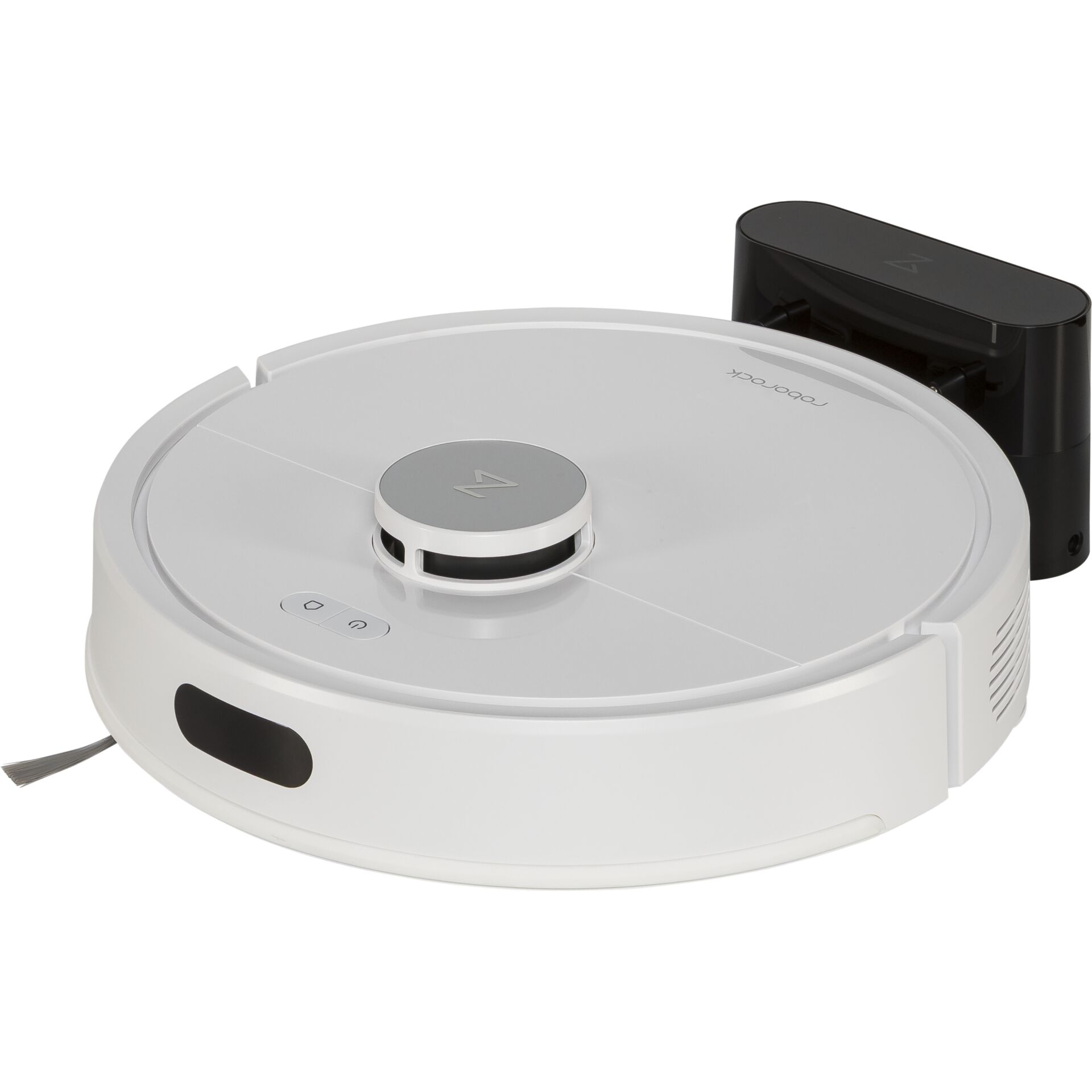 Roboter-Staubsauger, Trockene Reinigung, LadeDock, Weiß, Runder Bodenreiniger