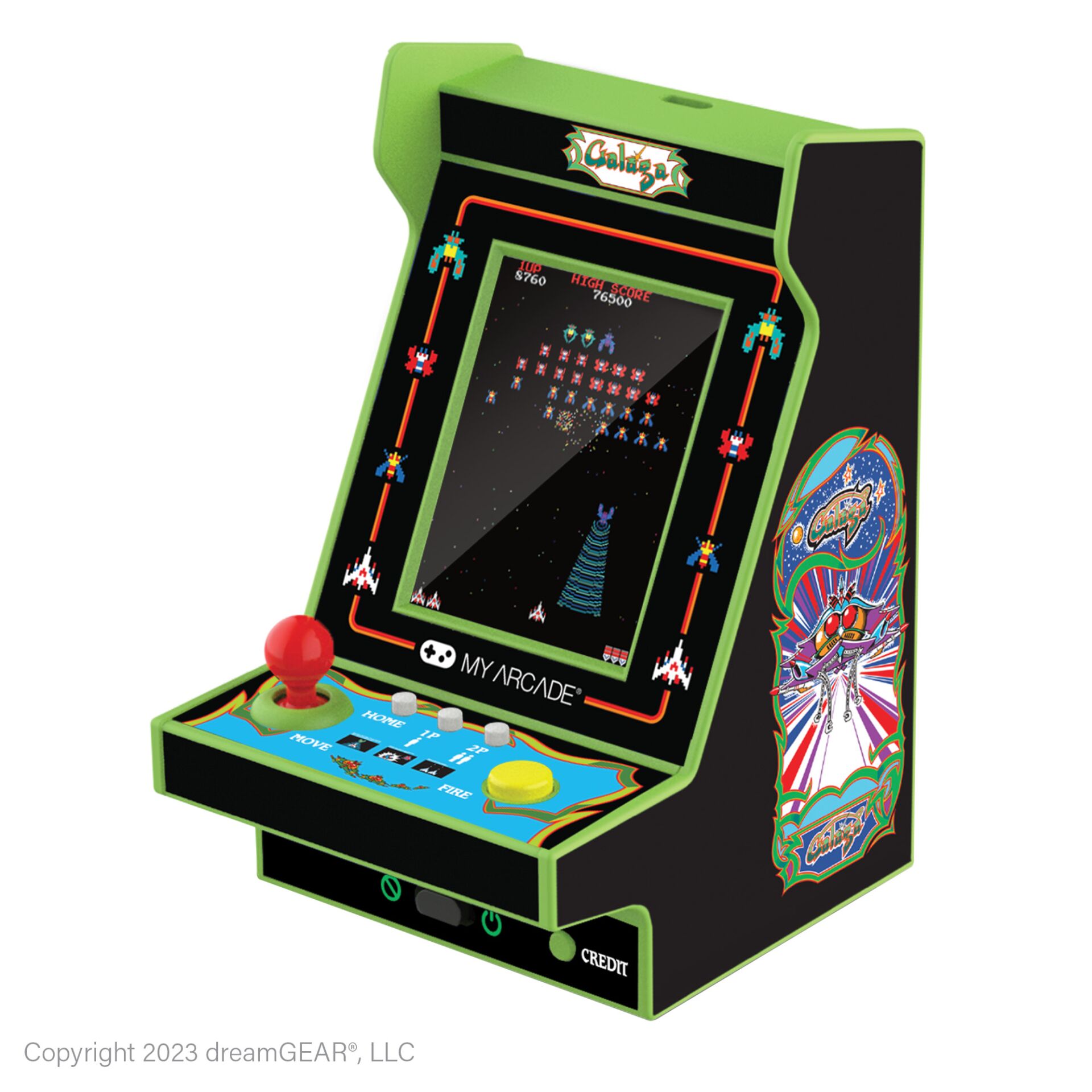 arcade, minikabinet, arcade-maschine, grün, retro-spiel