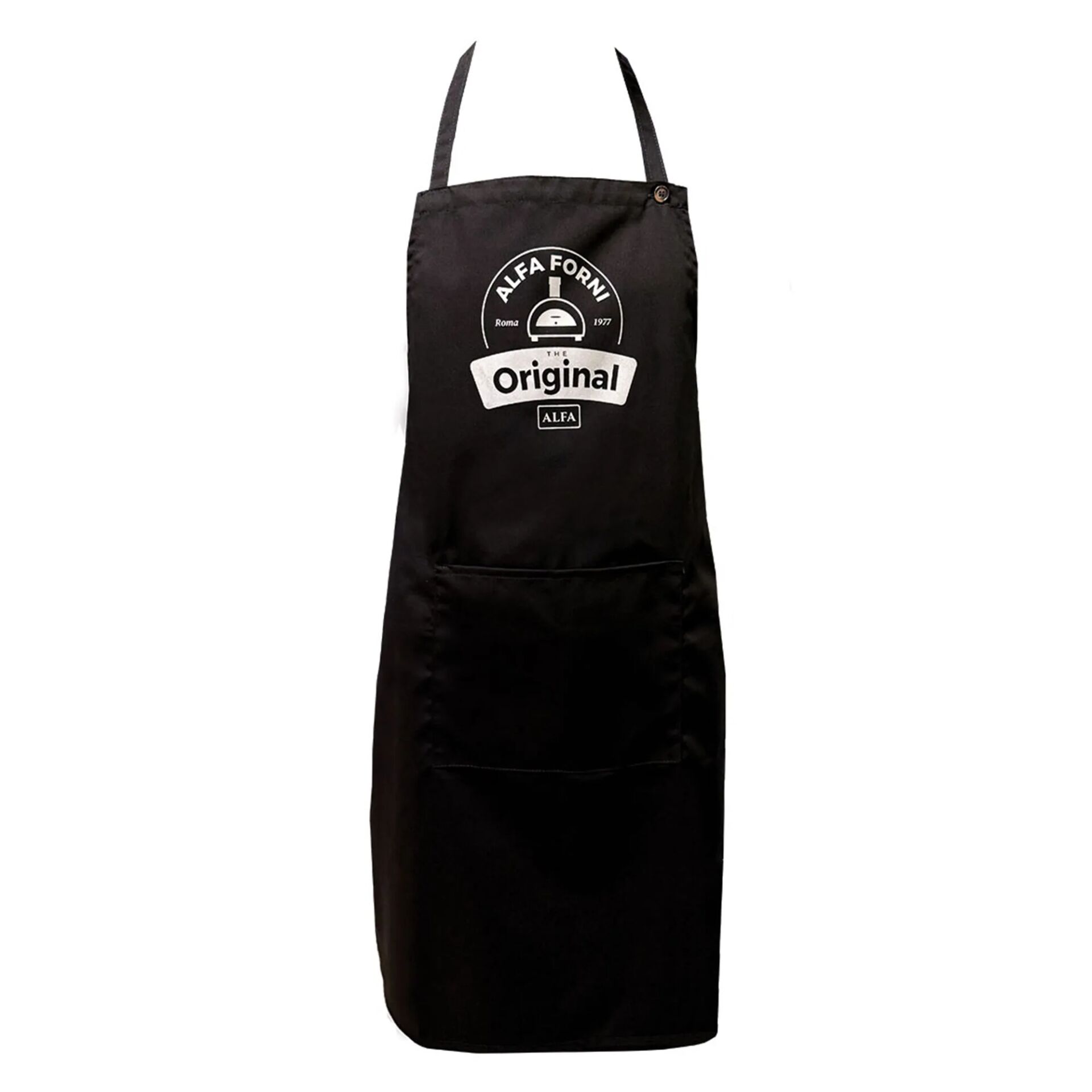 Schürze, Kochschürze, Schürzenstoff, Schwarz, Vorne Tasche