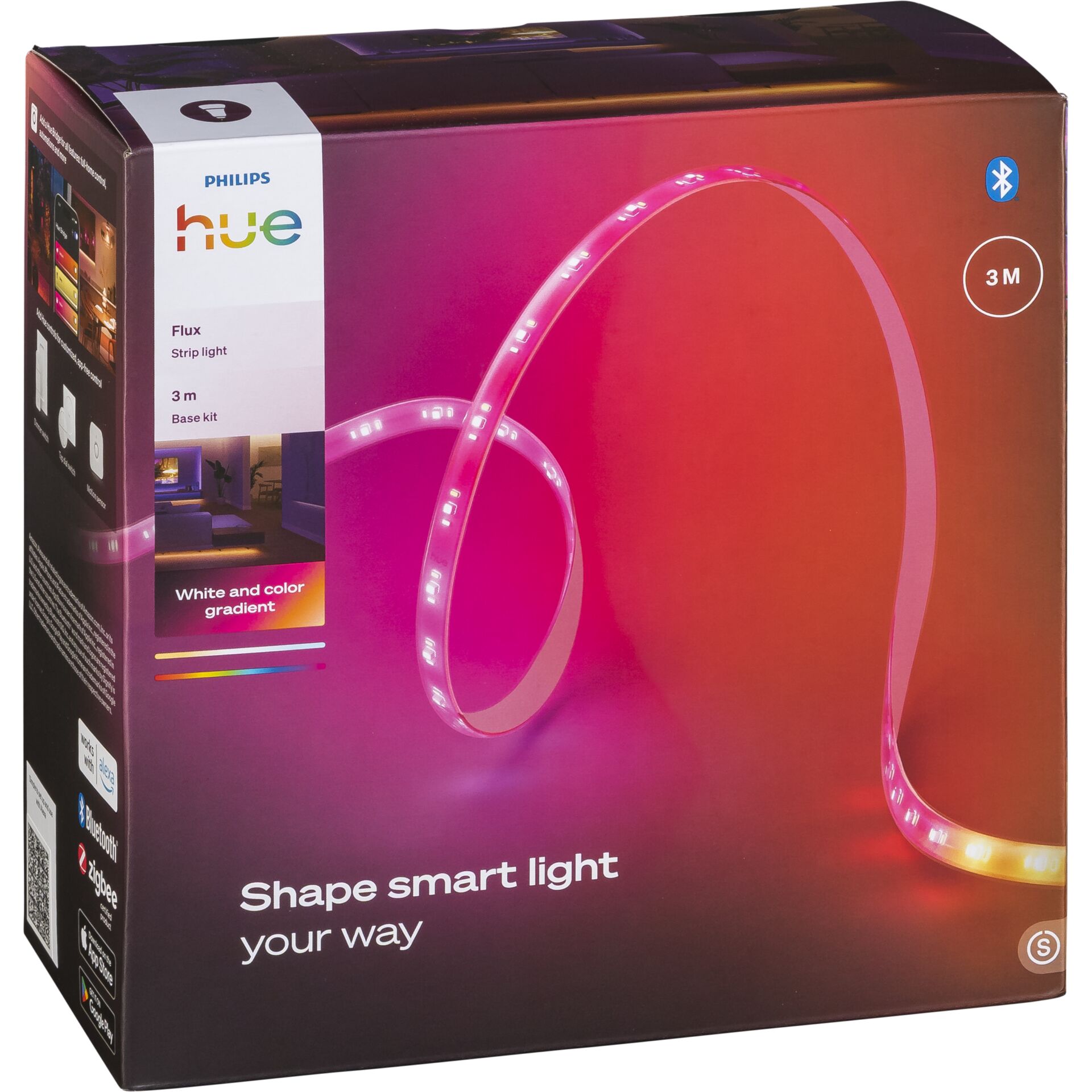 LED-Strip, RGB, Philips Hue, 3m, Bluetooth