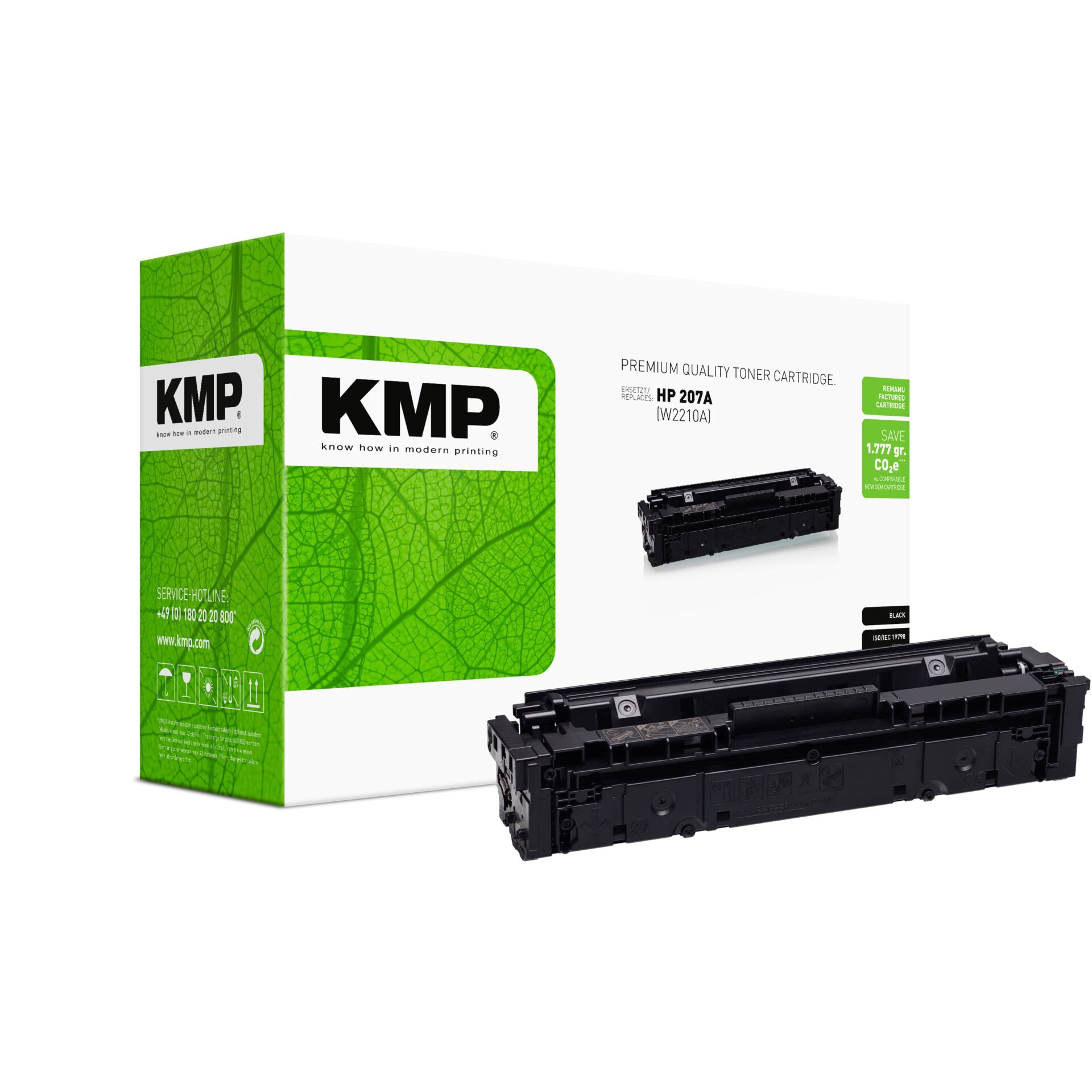 Tonerpatrone, Laserdrucker, KBP, HP 207A, Schwarz, Tonerpatrone, HP 207A, Laserdrucker, Schwarzpatrone, Verpackungskarton