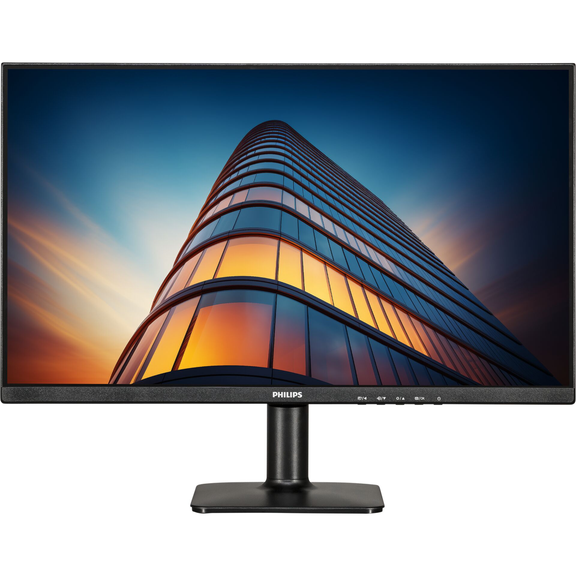 monitor, LED, 24-27Zoll?, stand, glasfassade