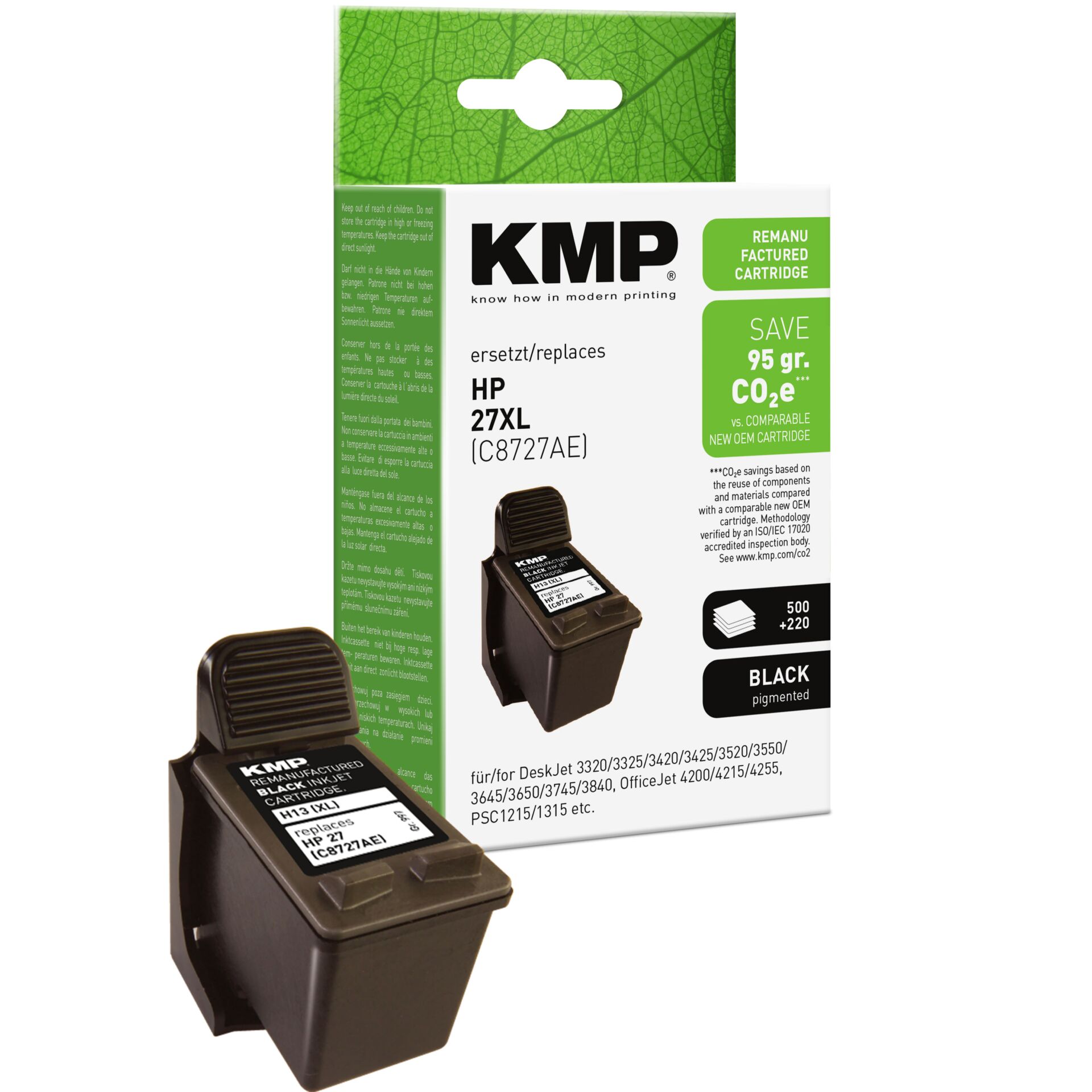Adapter, Elektronik, QR Code, Tintenpatrone, Druckerpatrone, HP-kompatibel, Schwarz, Kartusche