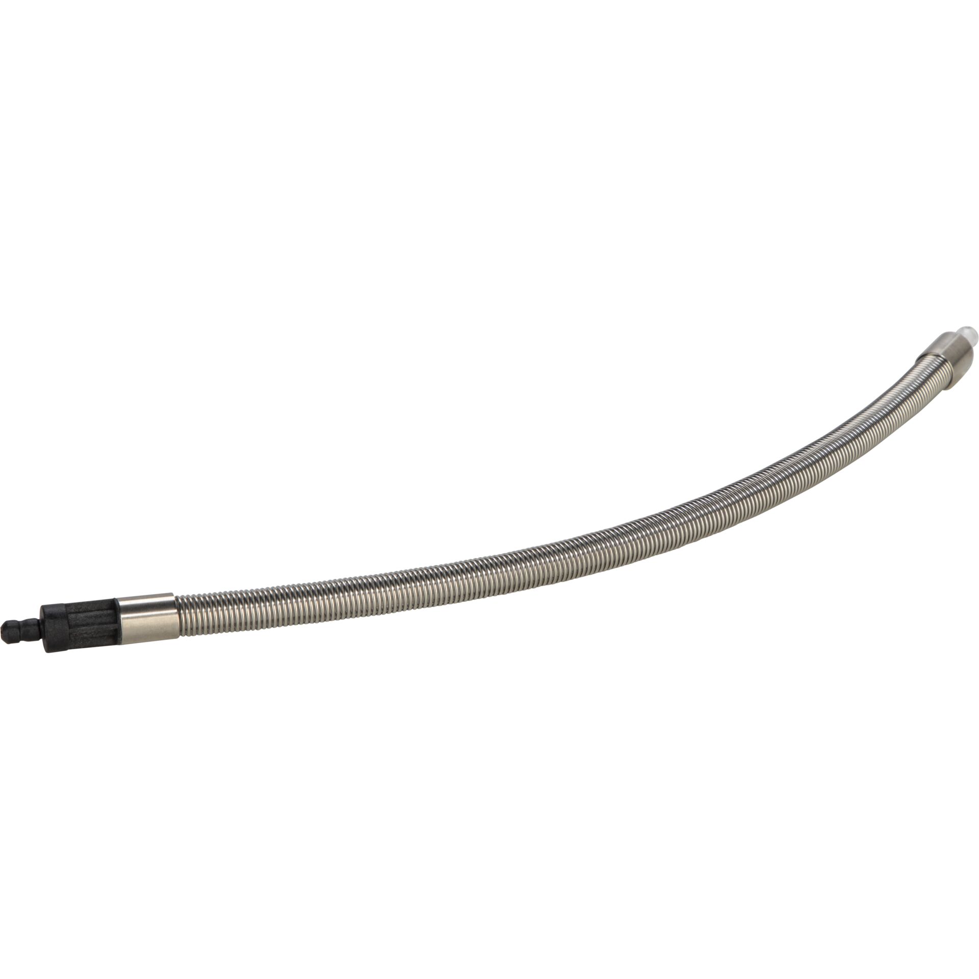 flexible Schlauch, Stahl-Schlauch, Gasleitung, Messinganschluss, geknitterter Schlauch