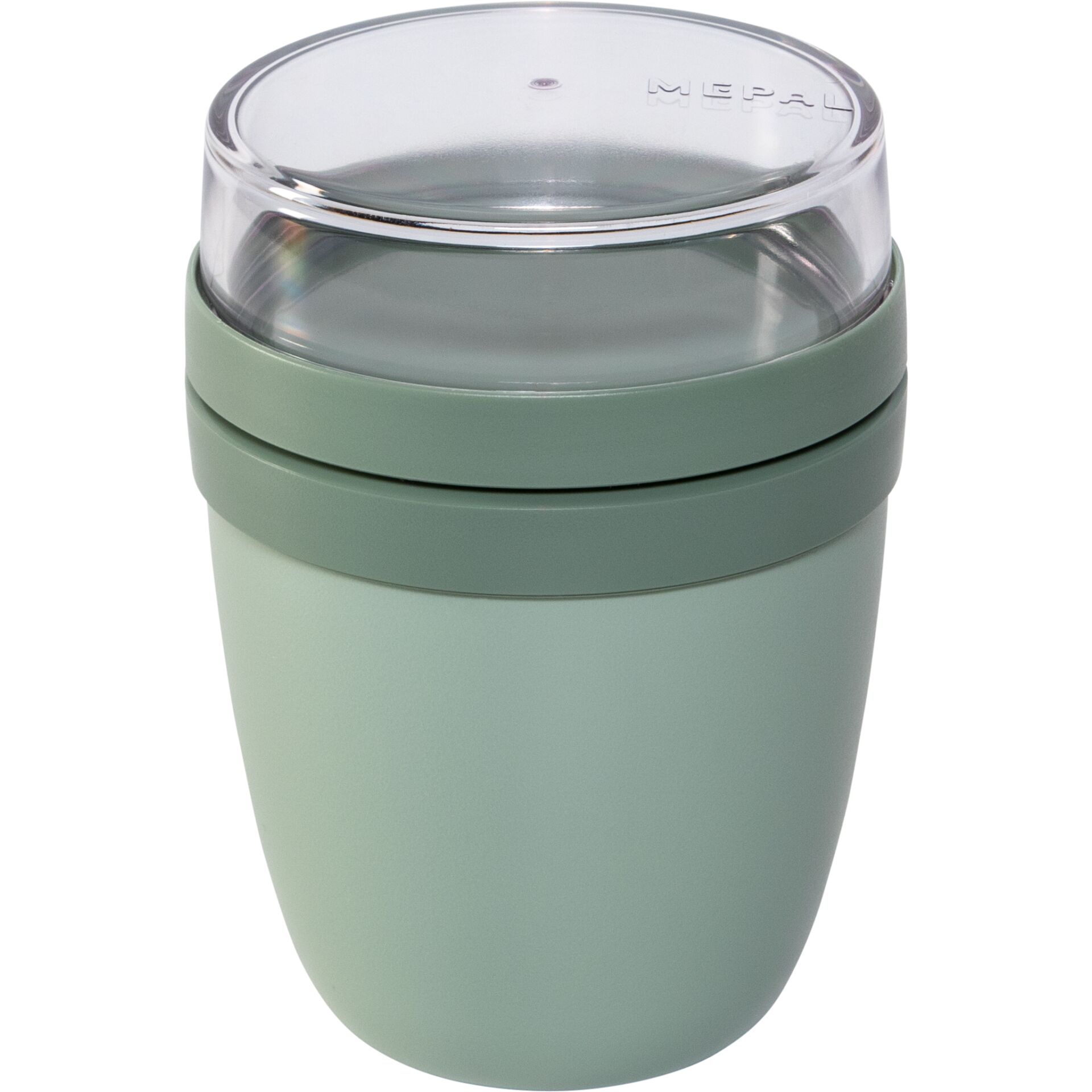 Reisebecher, Isolierter Becher, Grün, Transparenter Deckel, Stapelbar