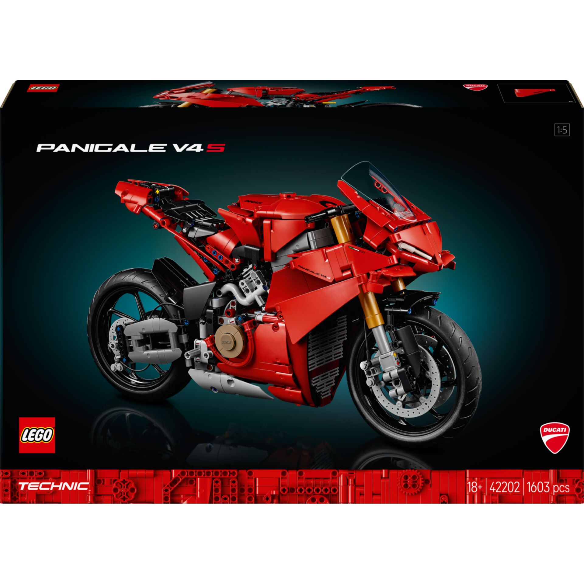Lego, Motorrad, Technic, Rot, Modellbausatz