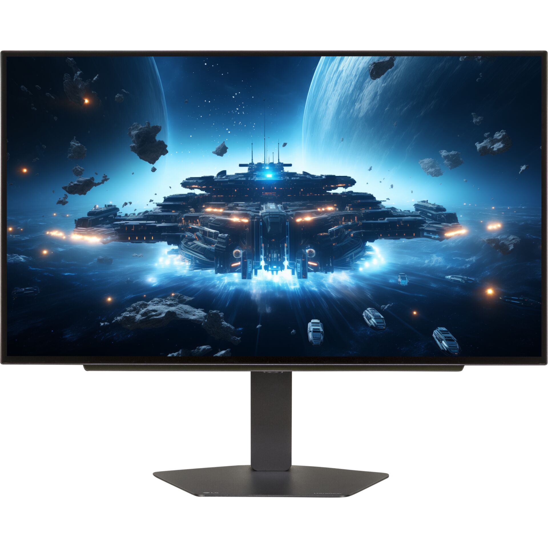 Monitor, Gaming, Schirm, Anzeige, Raumschiff-Szene