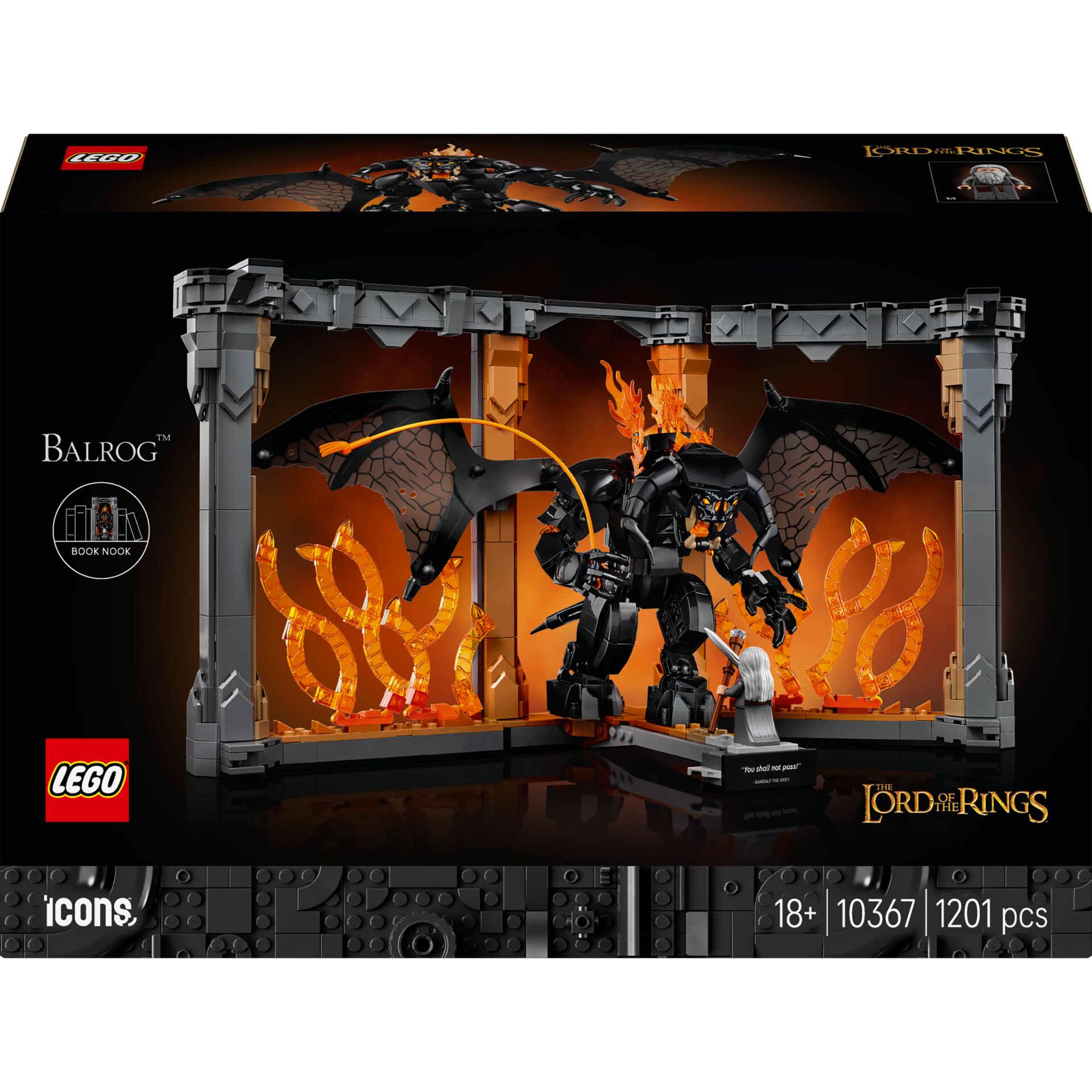 LEGO, Lord of the Rings, Drachenfigur, Dämon, Kriegerfigur