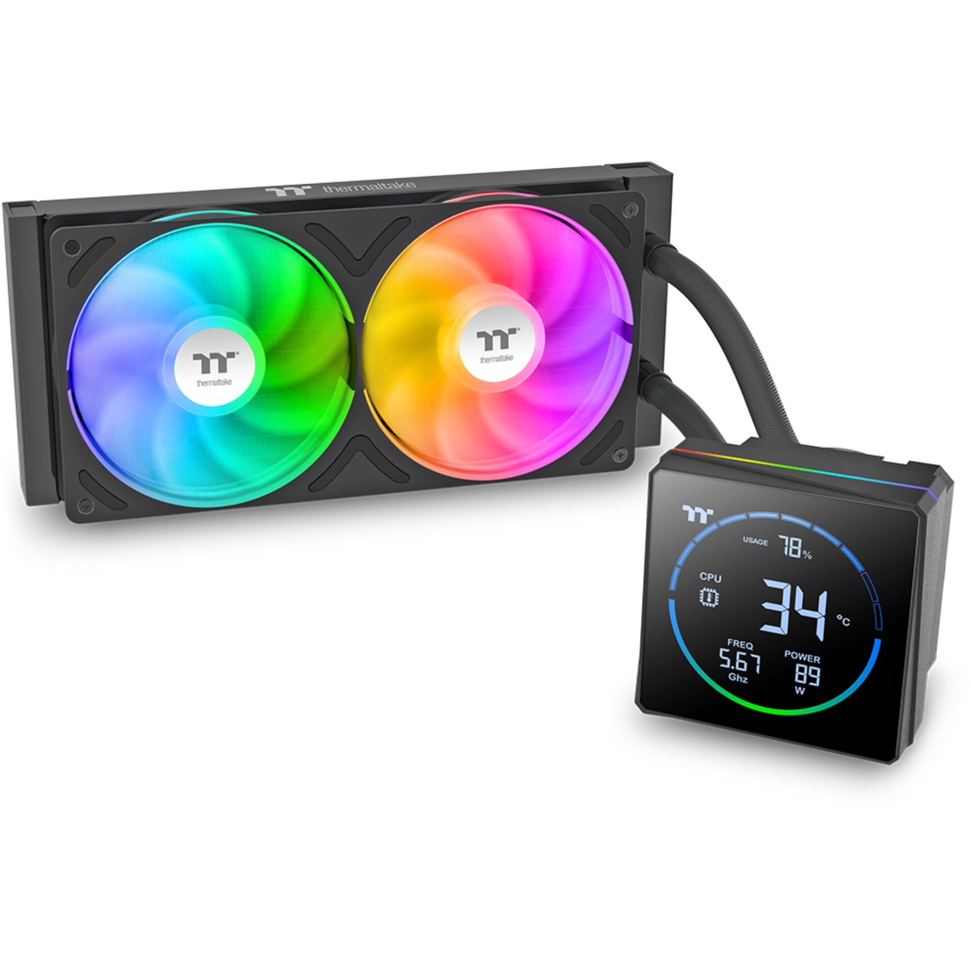 wasserkühlung, rgb, kühlblock, lcd-anzeige, aussparung