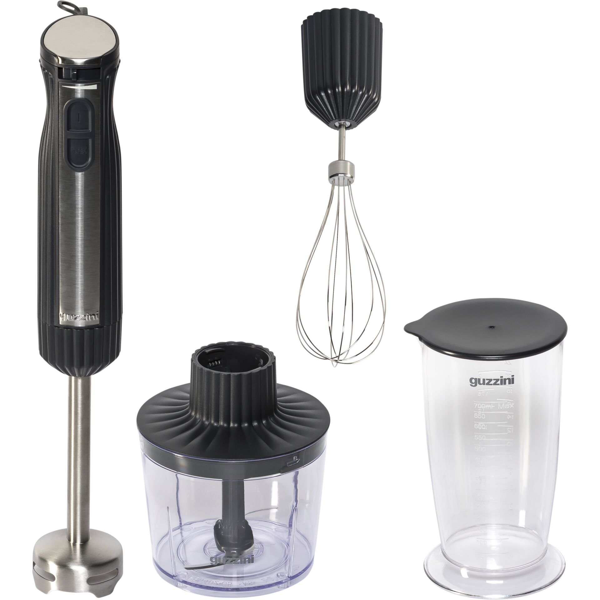 Stabmixer, Mixer, Küchenmaschine, Schneebesen, Zubehörset