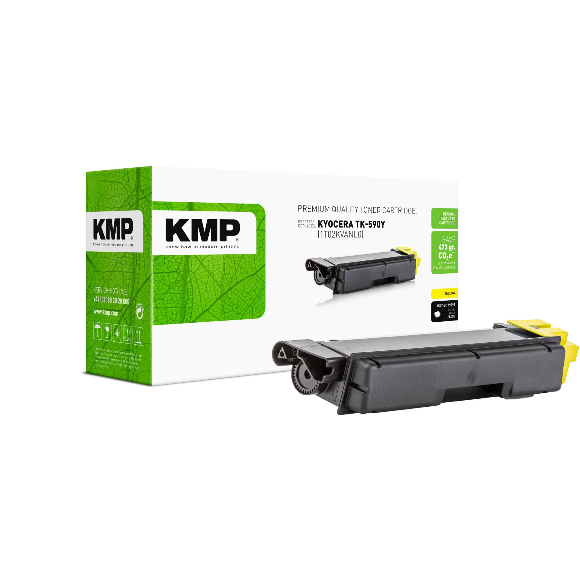Adapter, Elektronik, Computer-Ausrüstung, Computerausrüstung, Tonerpatrone, Druckertoner, Gelb Toner, Kyocera TK-590Y, KMP