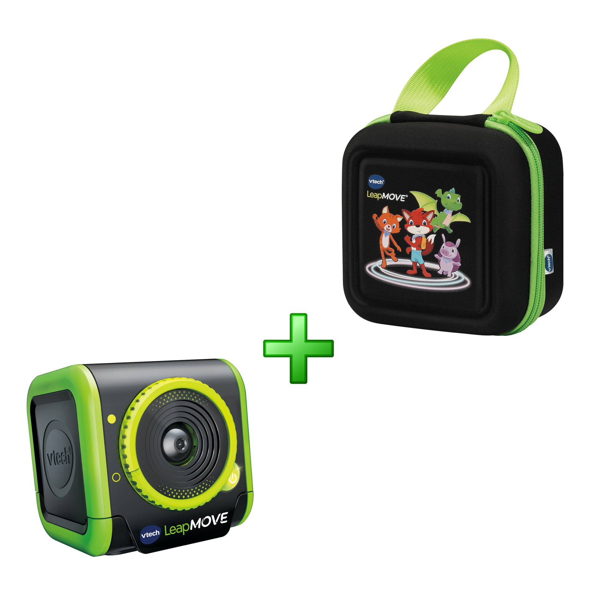 action-kamera, kindergarten-kamera, spielzeug-kamera, leap-move, grüner-accent