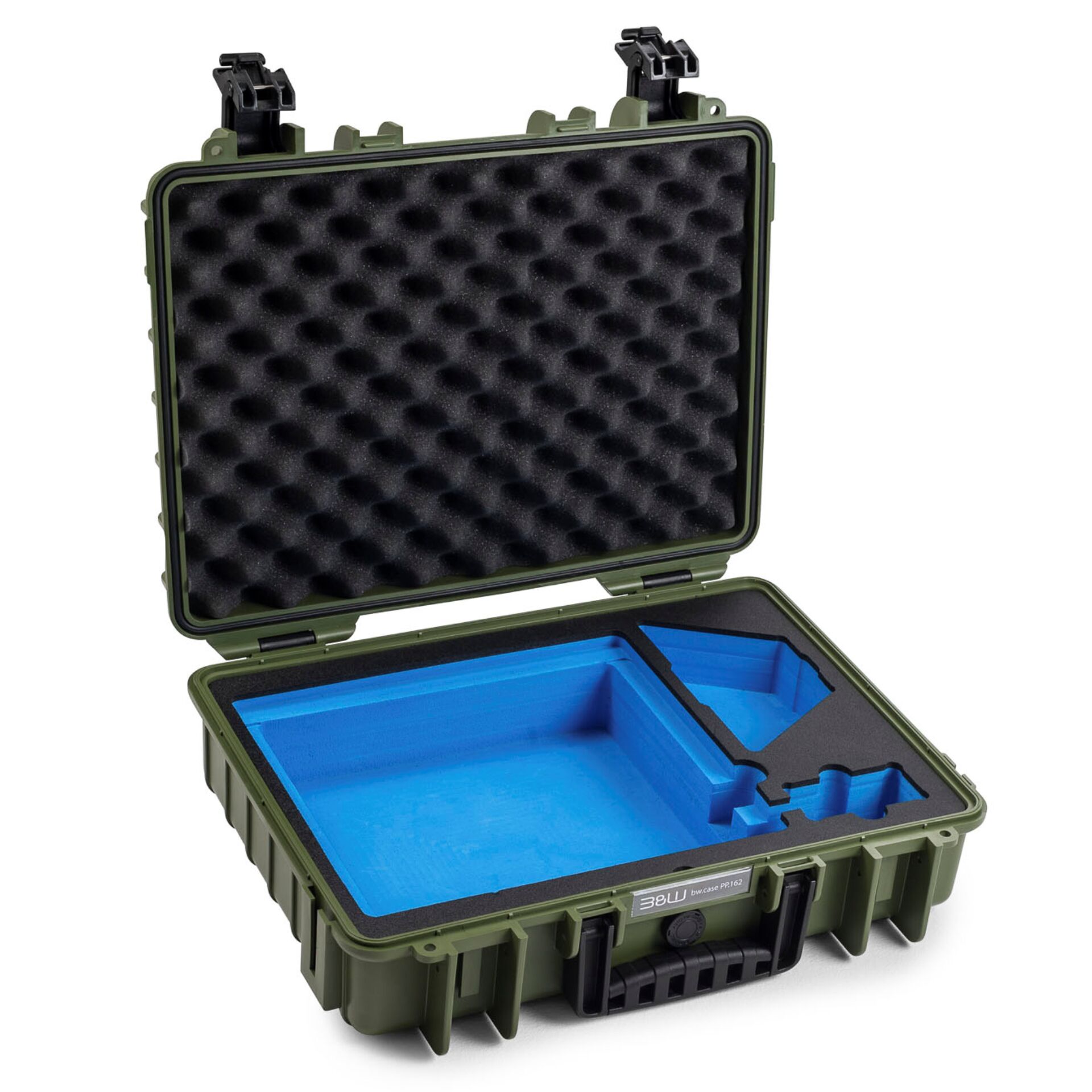 Koffer, Schutzcase, Flugbox, Innenraum blau, Schaumstoffeinlage