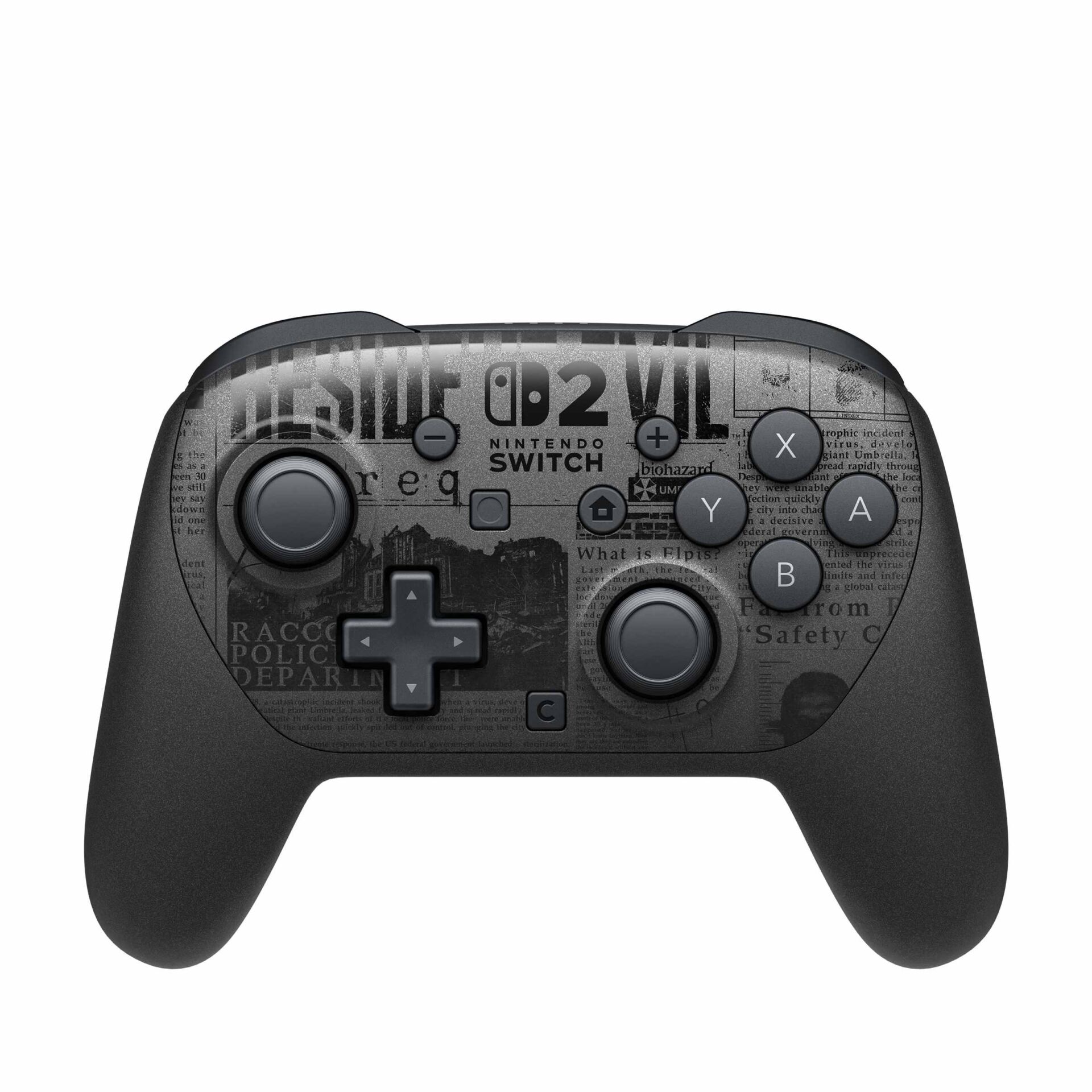 Nintendo Switch Controller, Pro Controller, Wireless gamepad, Grey pattern, D pad and buttons