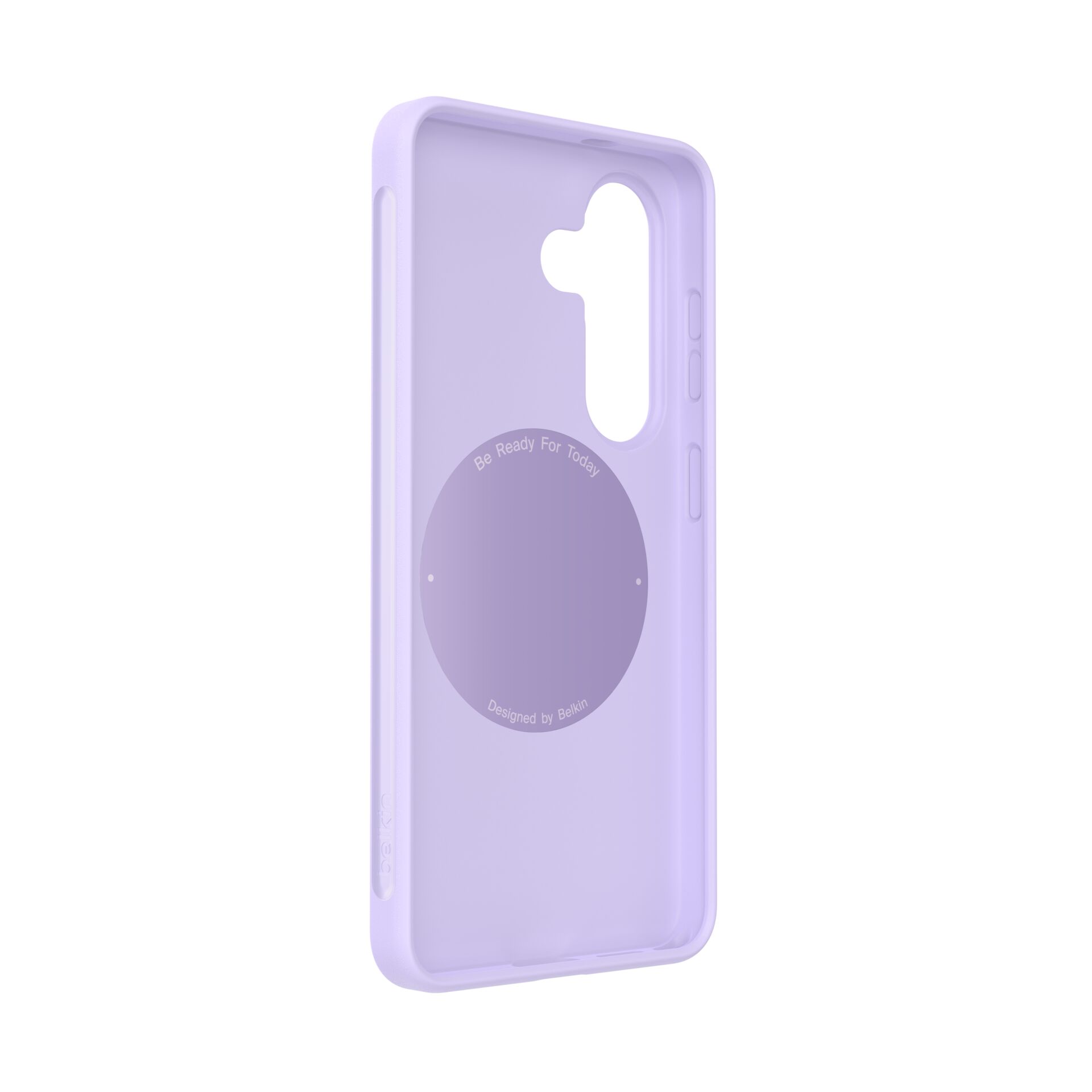 Telefonhülle, Flüssigsilikon, lila, magnetischer Ring, transparentes Inneres