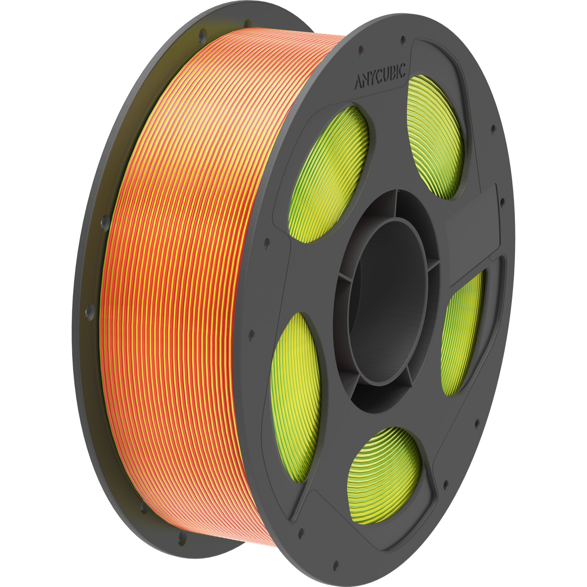 3D-Dilament, PLA-Filament, Orange, Neongrün, Spule