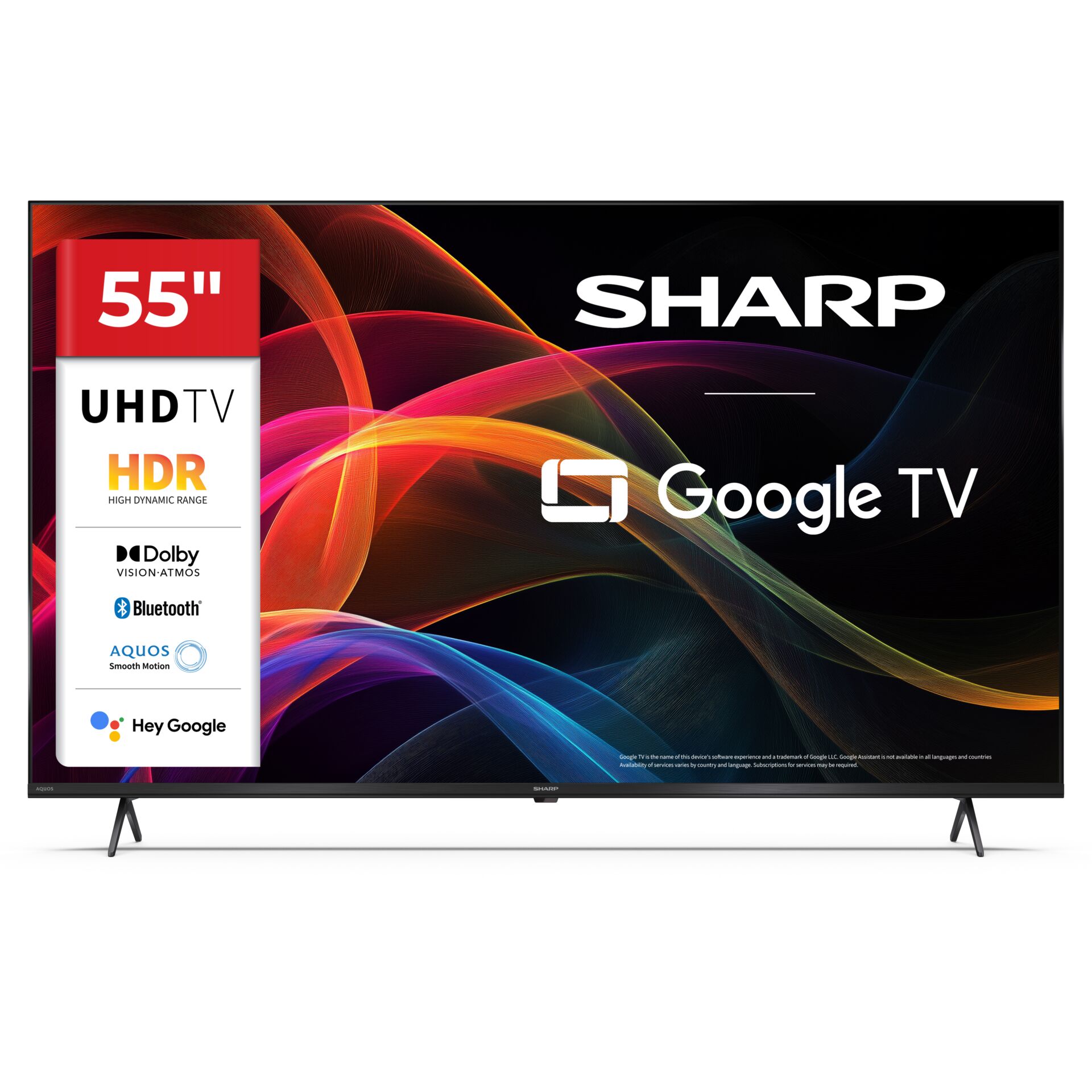 55 Zoll, UHD TV, HDR, Bluetooth, Google TV
