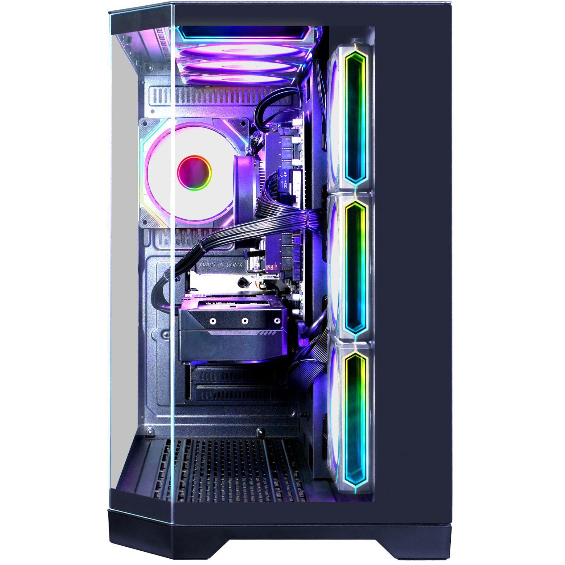 PC-Gehäuse, RGB-Lüfter, Mid-Tower, RGB-Beleuchtung, Kühlungsrahmen