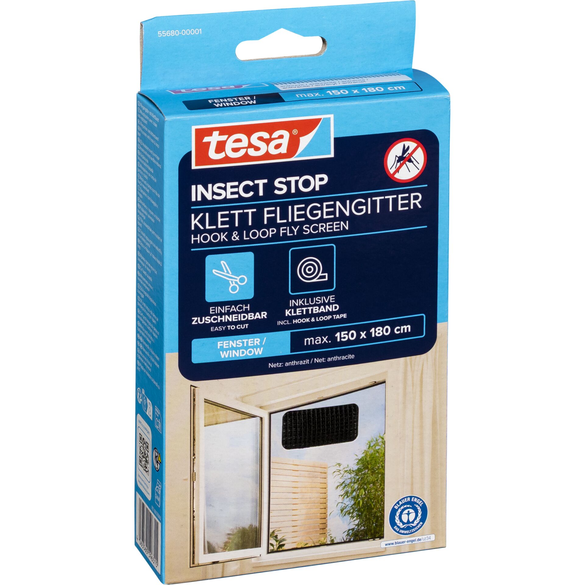 Insektenschutz, Fliegenschutz, Fenstergitter, Maschenbildschirm, Klettband