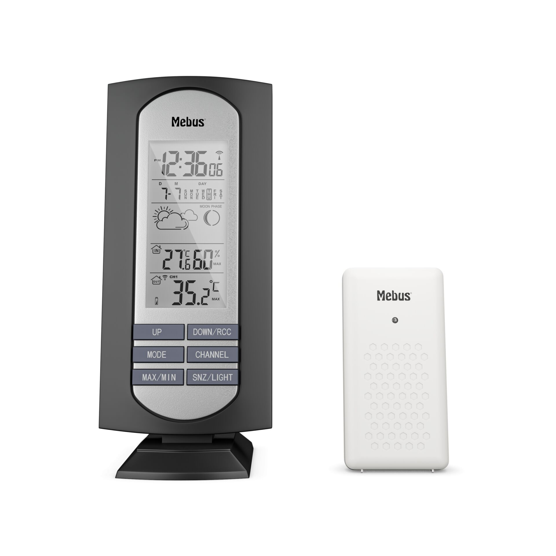 Wetterstation, Digitaluhr, Weather station, Fernbedienung, Sensor