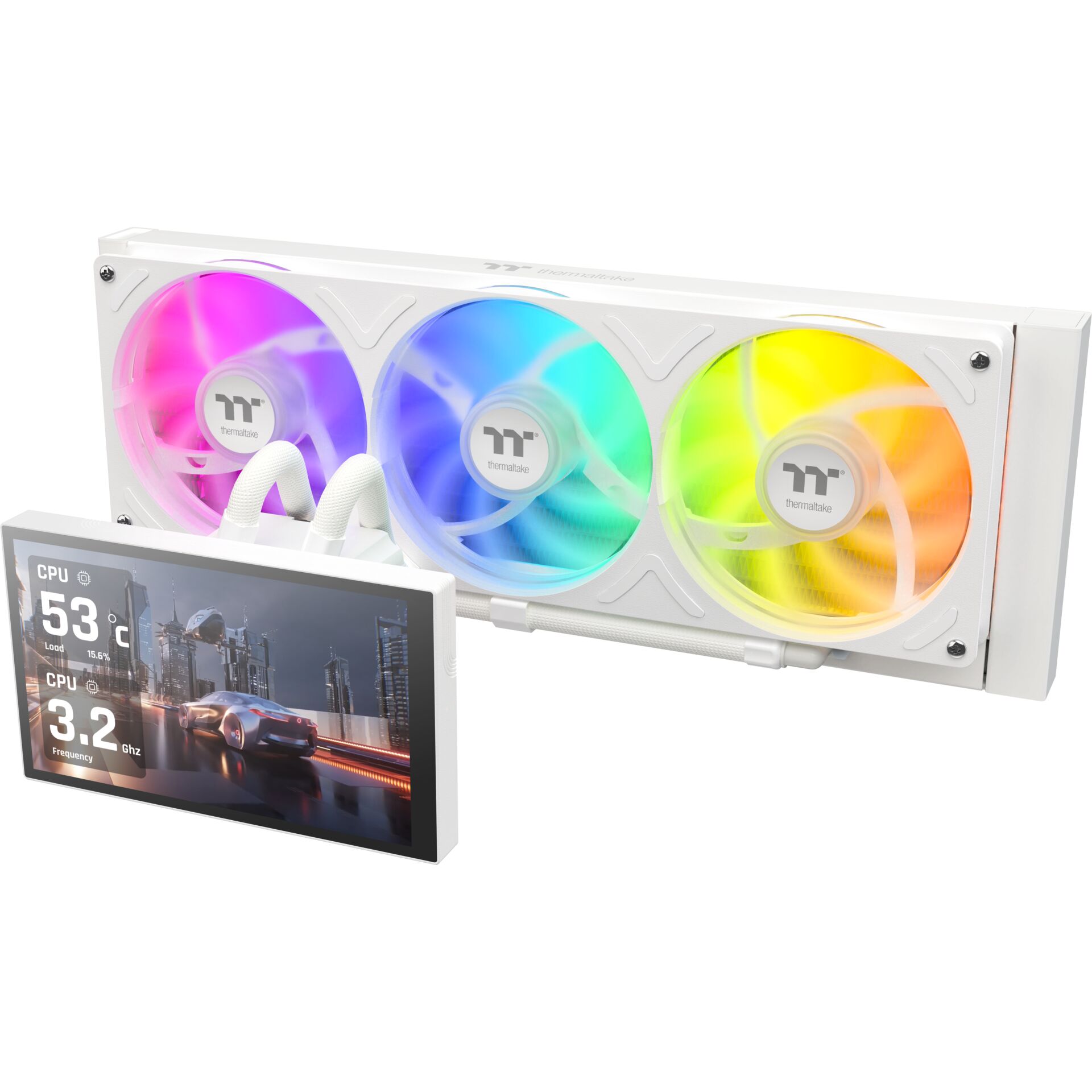 PC-Wasserkühlung, RGB-Lüfter, RGB-Kühlblock, All-in-One-Kühlung, Display-Bildschirm