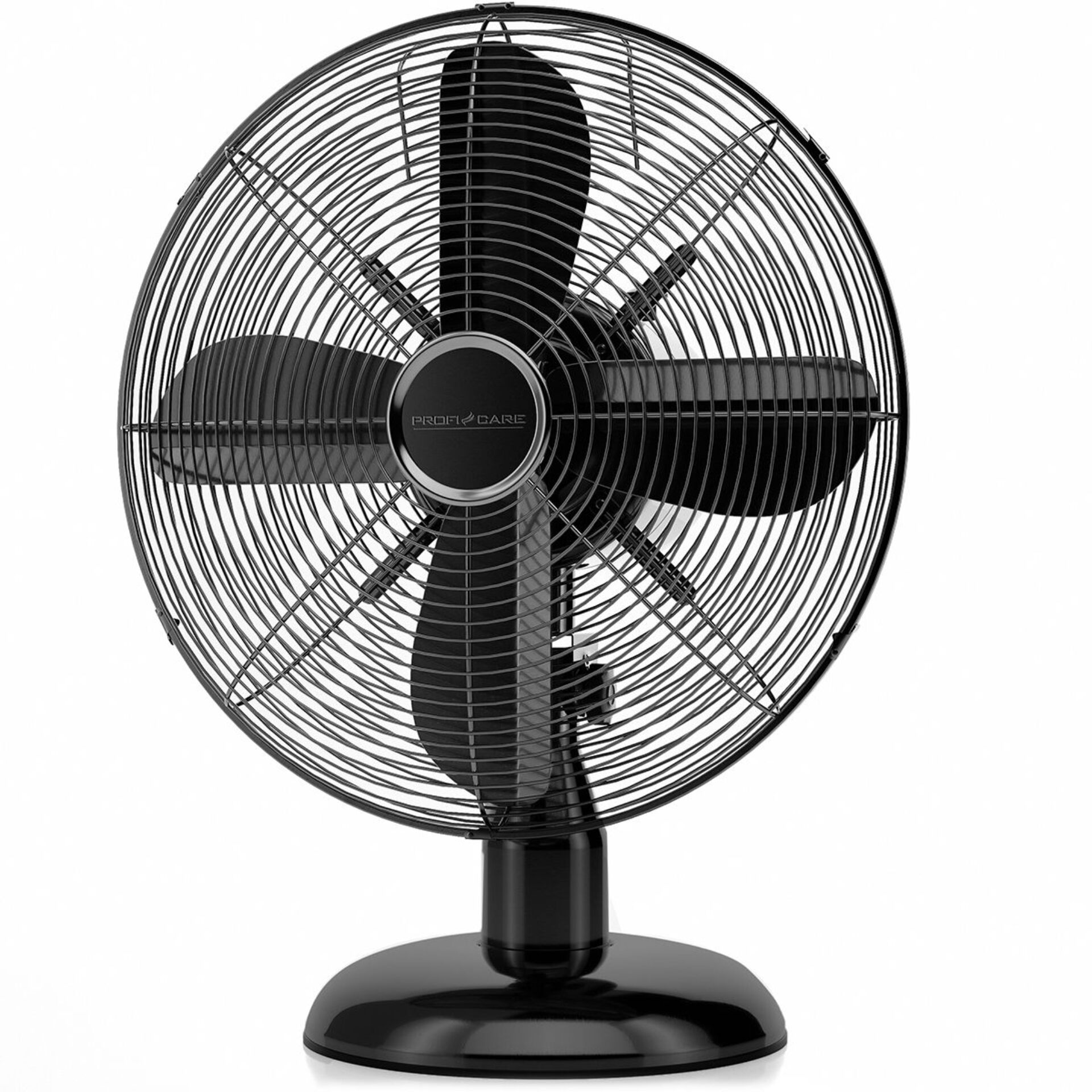 Ventilator, Tischventilator, Schwarz, 3-Blatt, Gitter Schutz