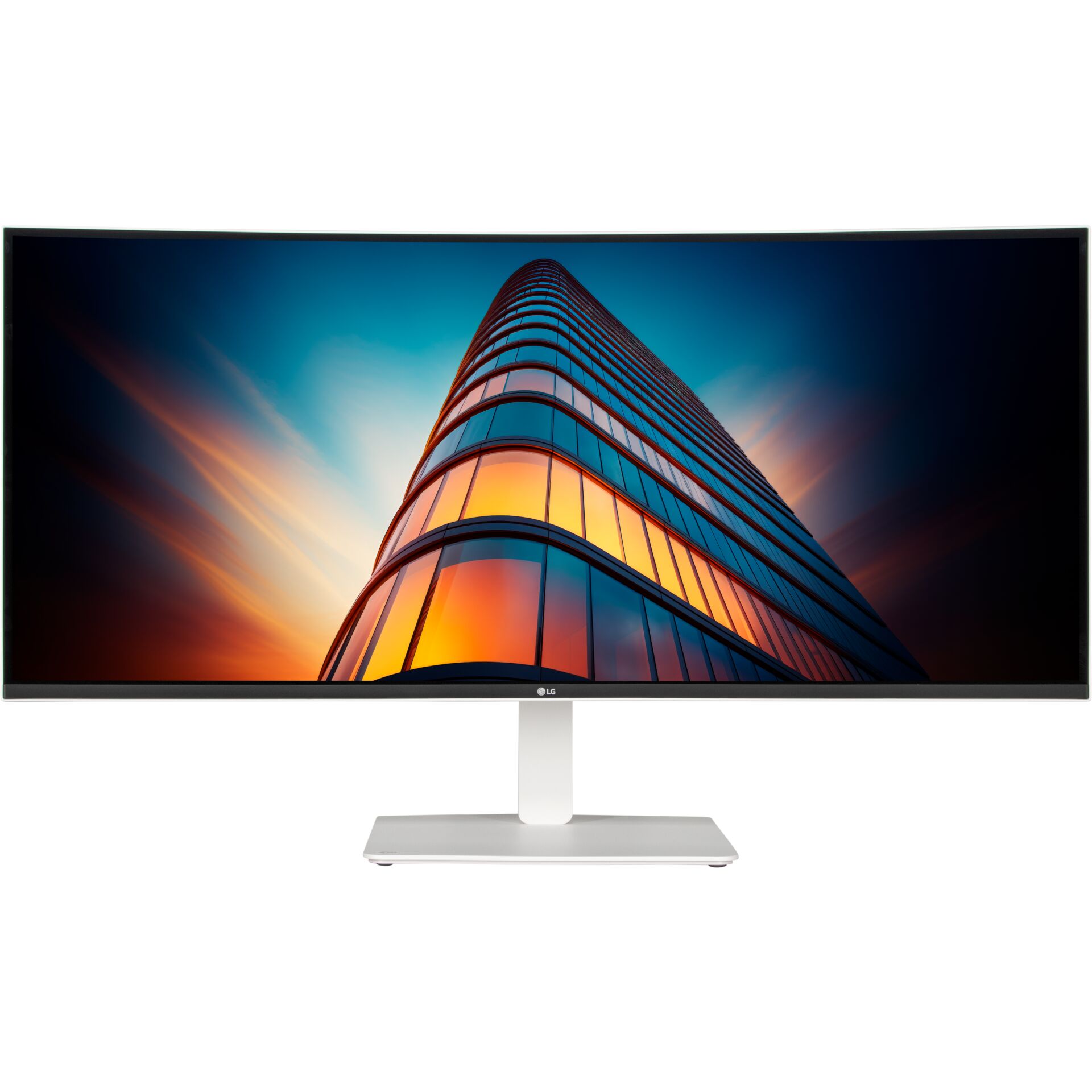 monitor, 24", ultra-wide?, LED, silver stand