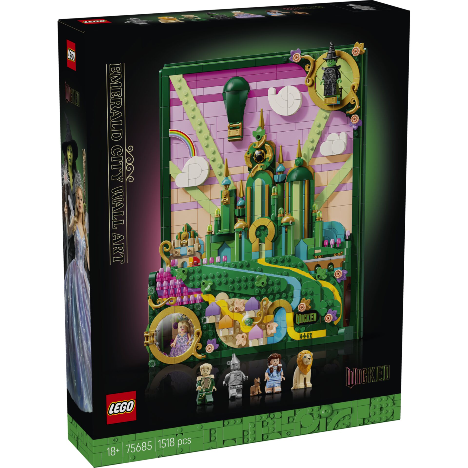 LEGO, Wicked, Enchanted City Wall Art, Mauerwerk, Setgröße 1518 pcs