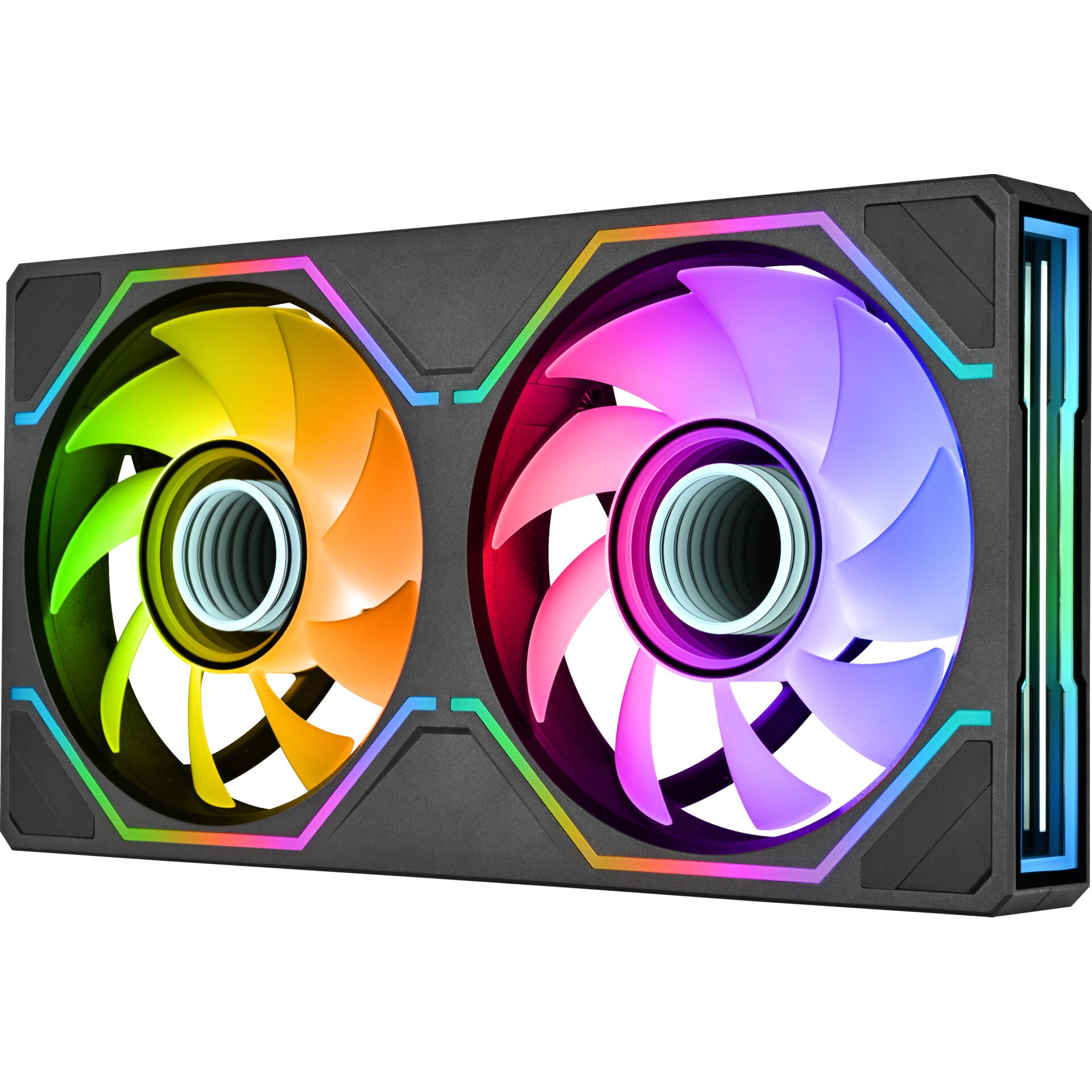 grafikkarte, RGB, RGB-Lüfter, Dual-Fan, PCIe