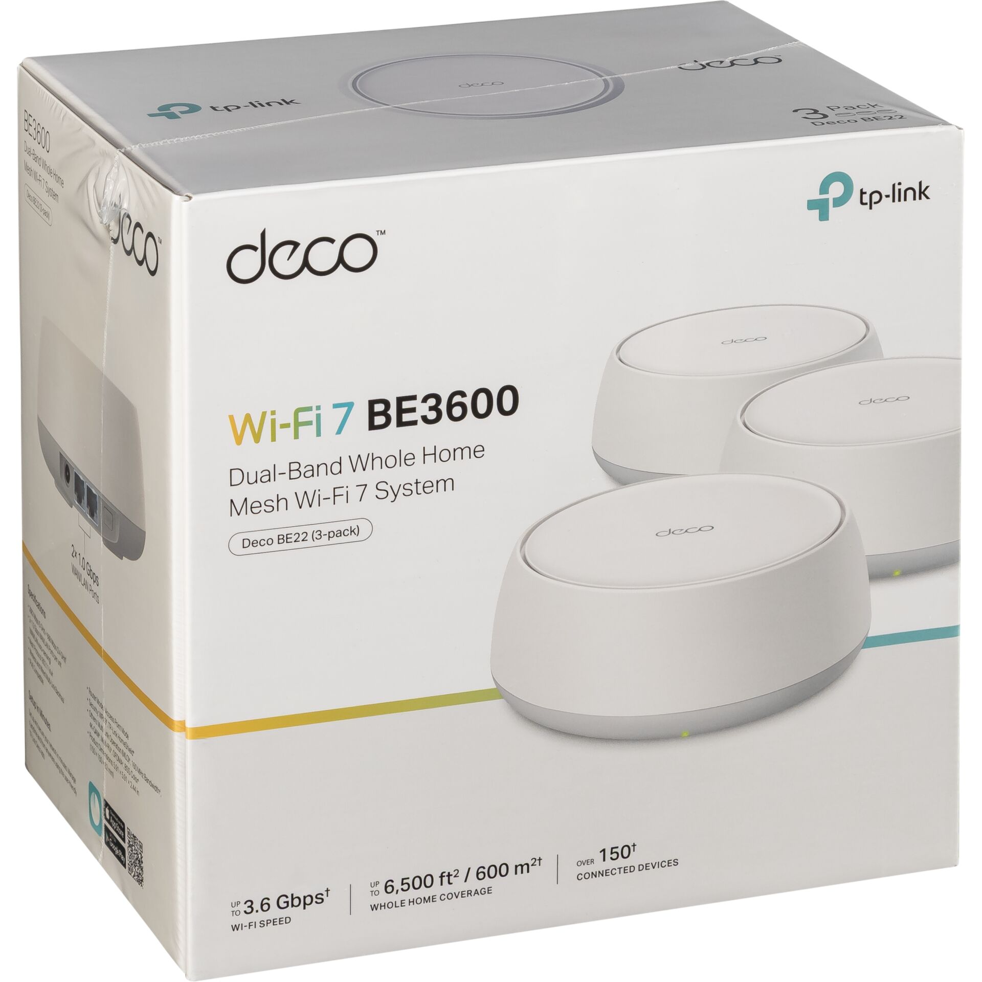 WLAN 7, Mesh-System, Dreierpack, Weiß, Router/Accesspoint