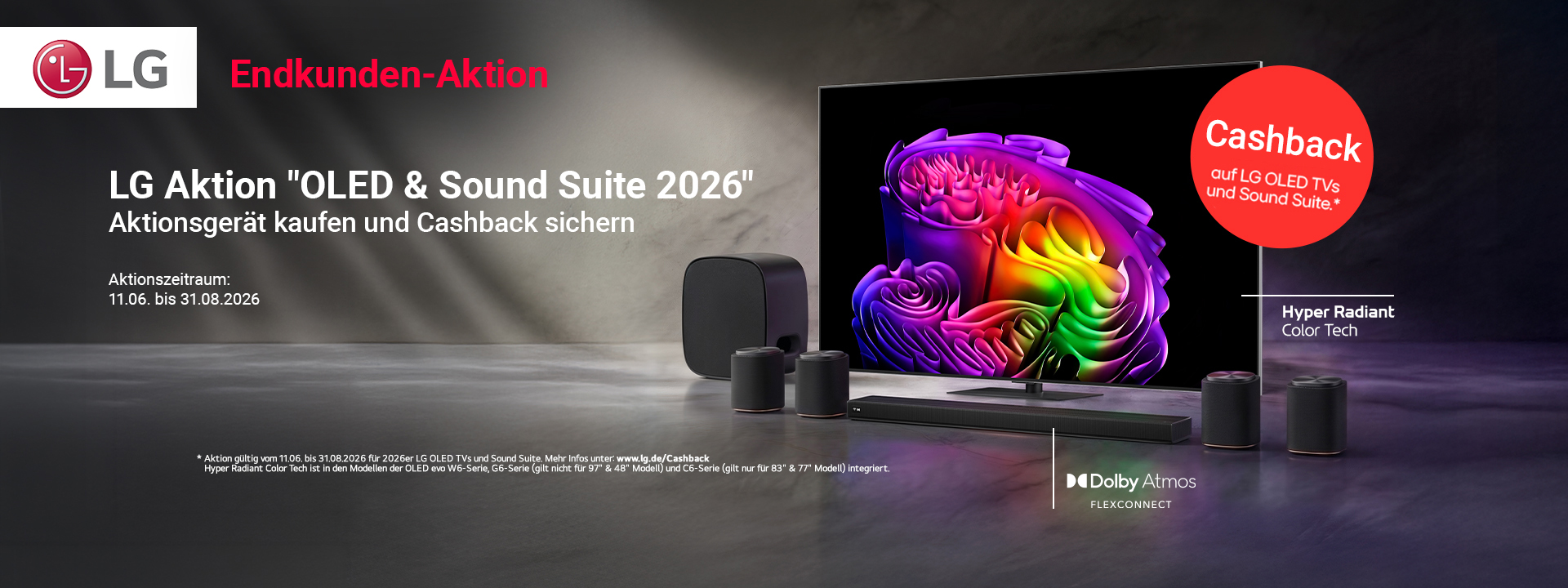 Fernseher, Soundbar, Lautsprecher, OLED, farbige Anzeige