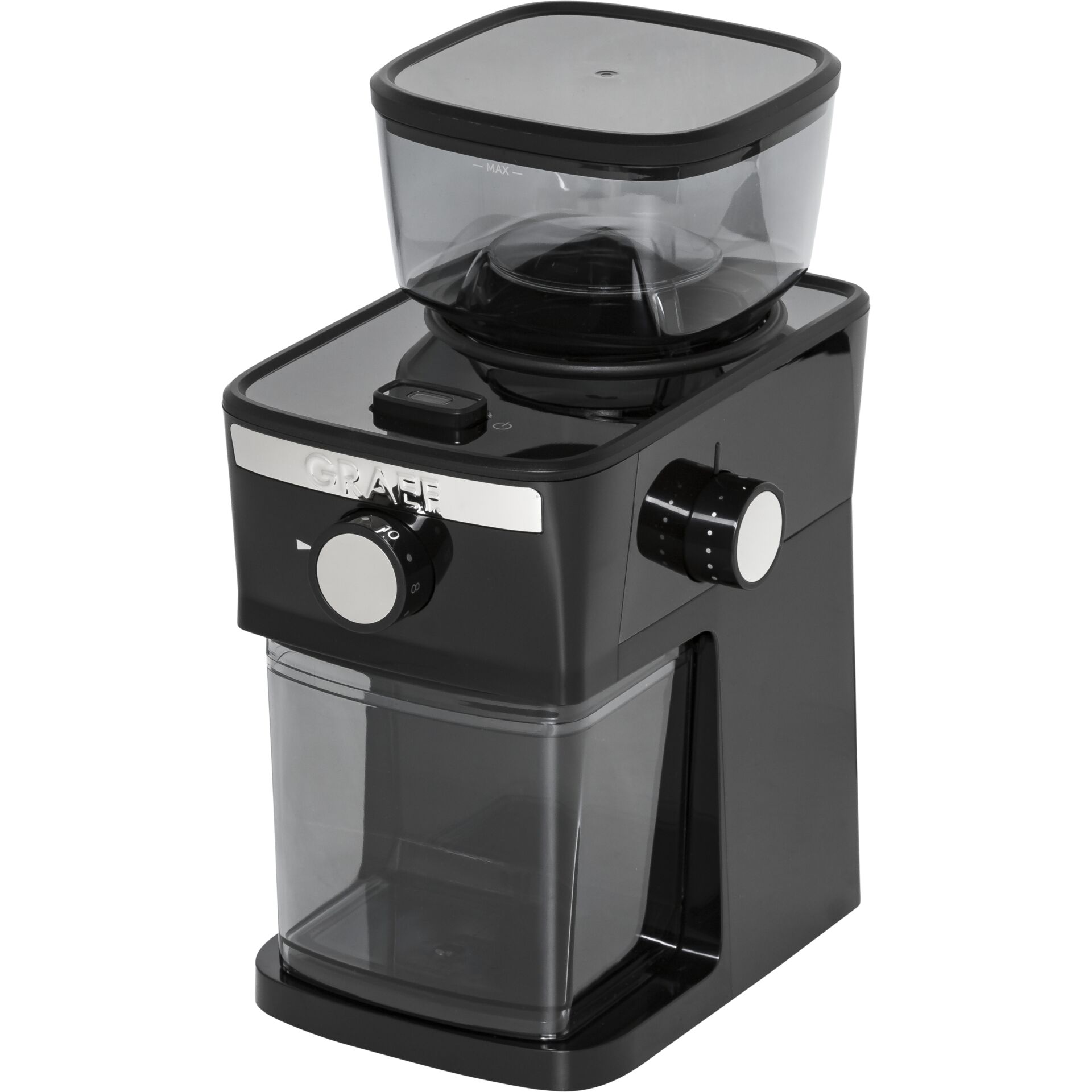Kaffeemühle, Bohnenbehälter, Präzisionsmühle, Schwarz, Kaffeemaschine (Kaffeemühle)