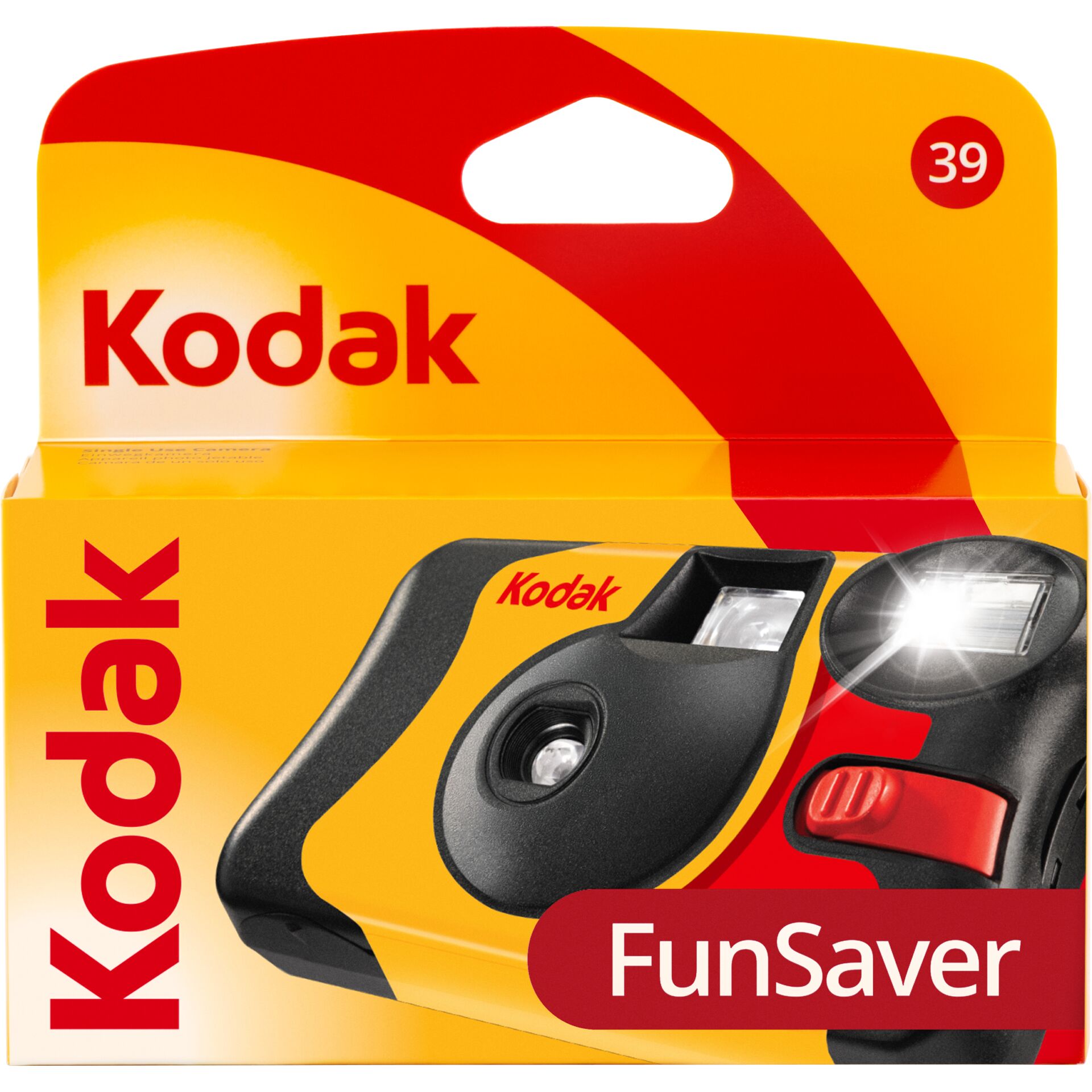 Kompaktkamera, Einwegkamera, Kodak, Blitz, Lichtfunktion, Kamera, Linsensystem, Fokussystem, Turbo, FunSaver