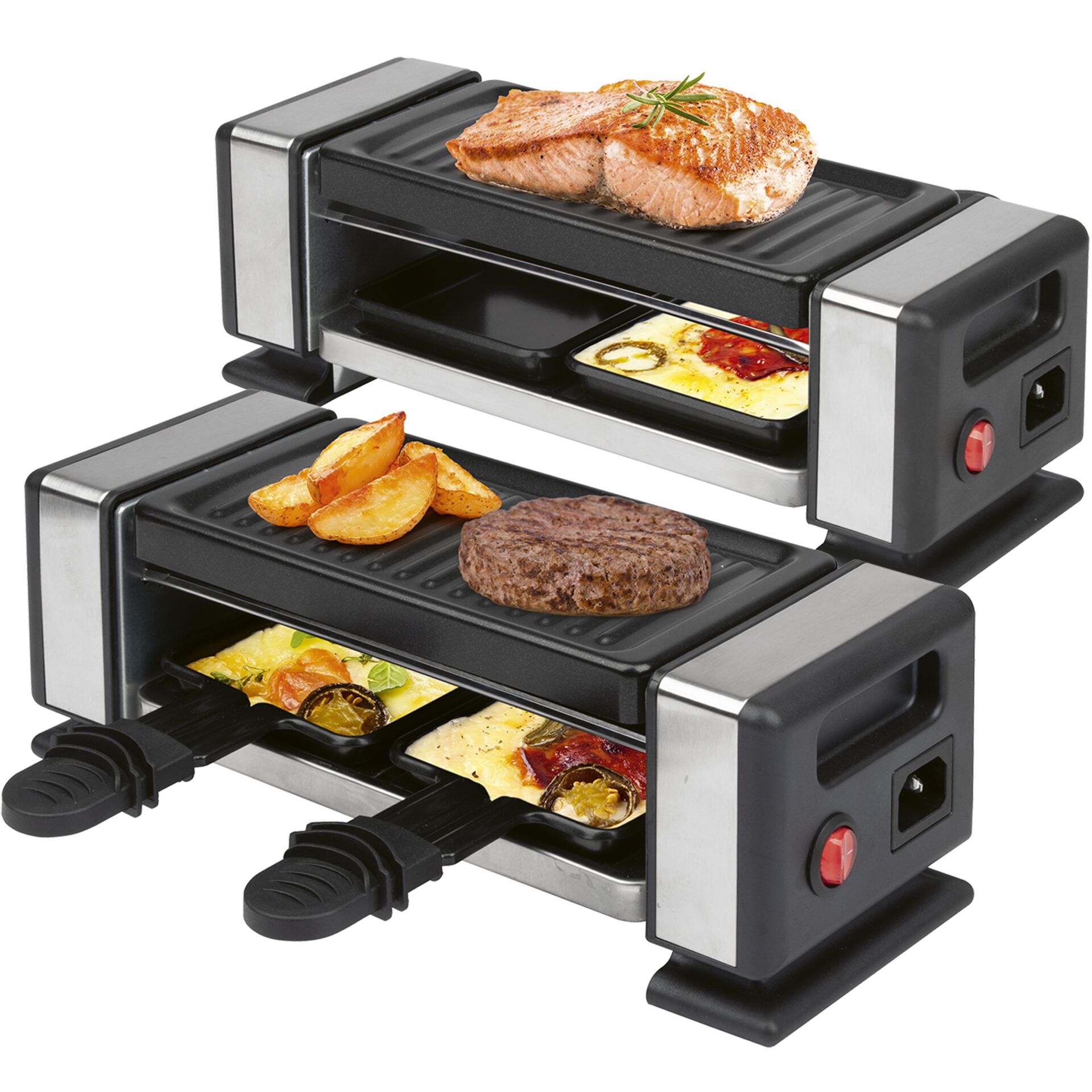 Sandwich-Toaster, Mehrstufen-Grill, Antihaft-Schalen, Panini-Presse, Elektrischer Grill