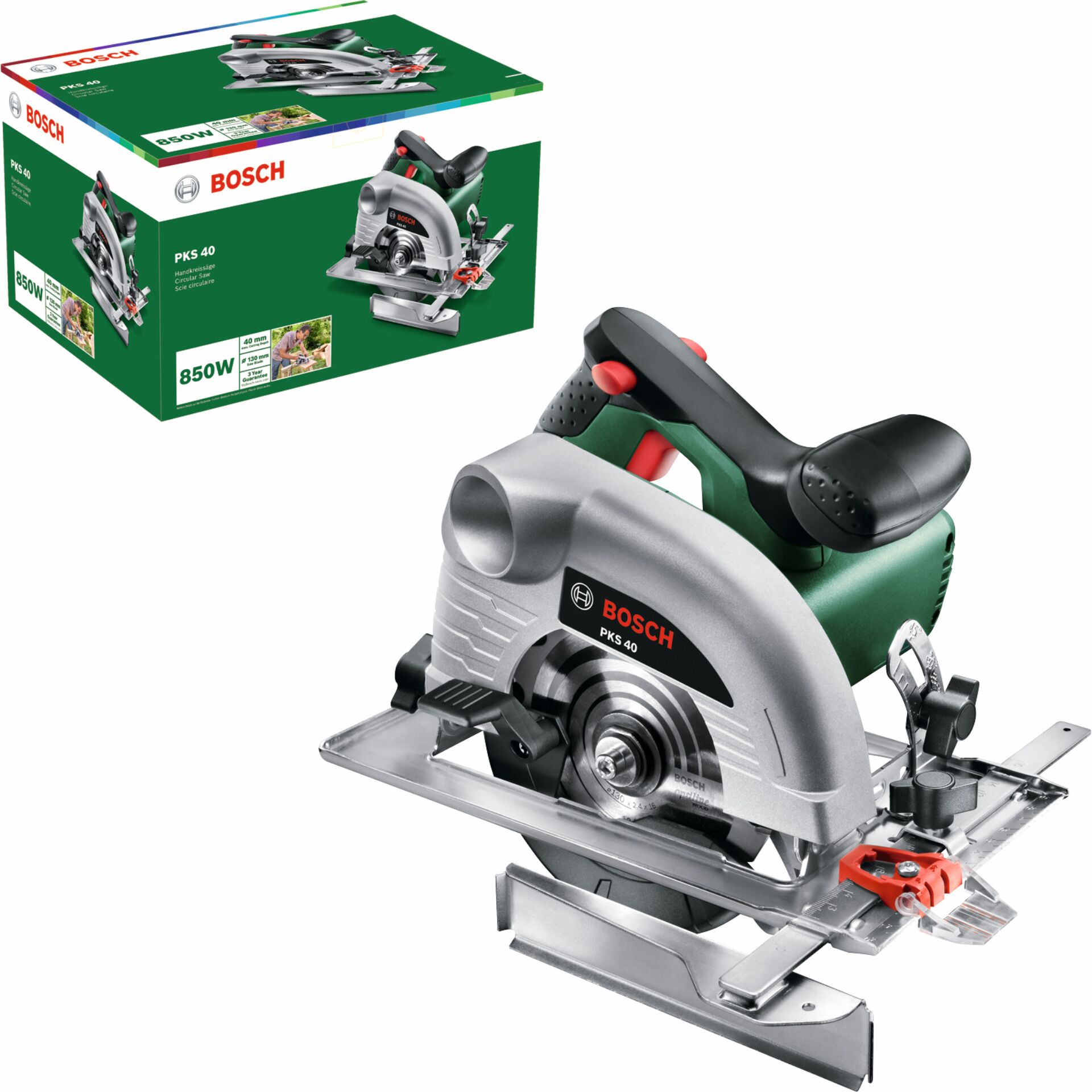 Kreissäge, Stichsäge, Bosch, 1500W, Grün