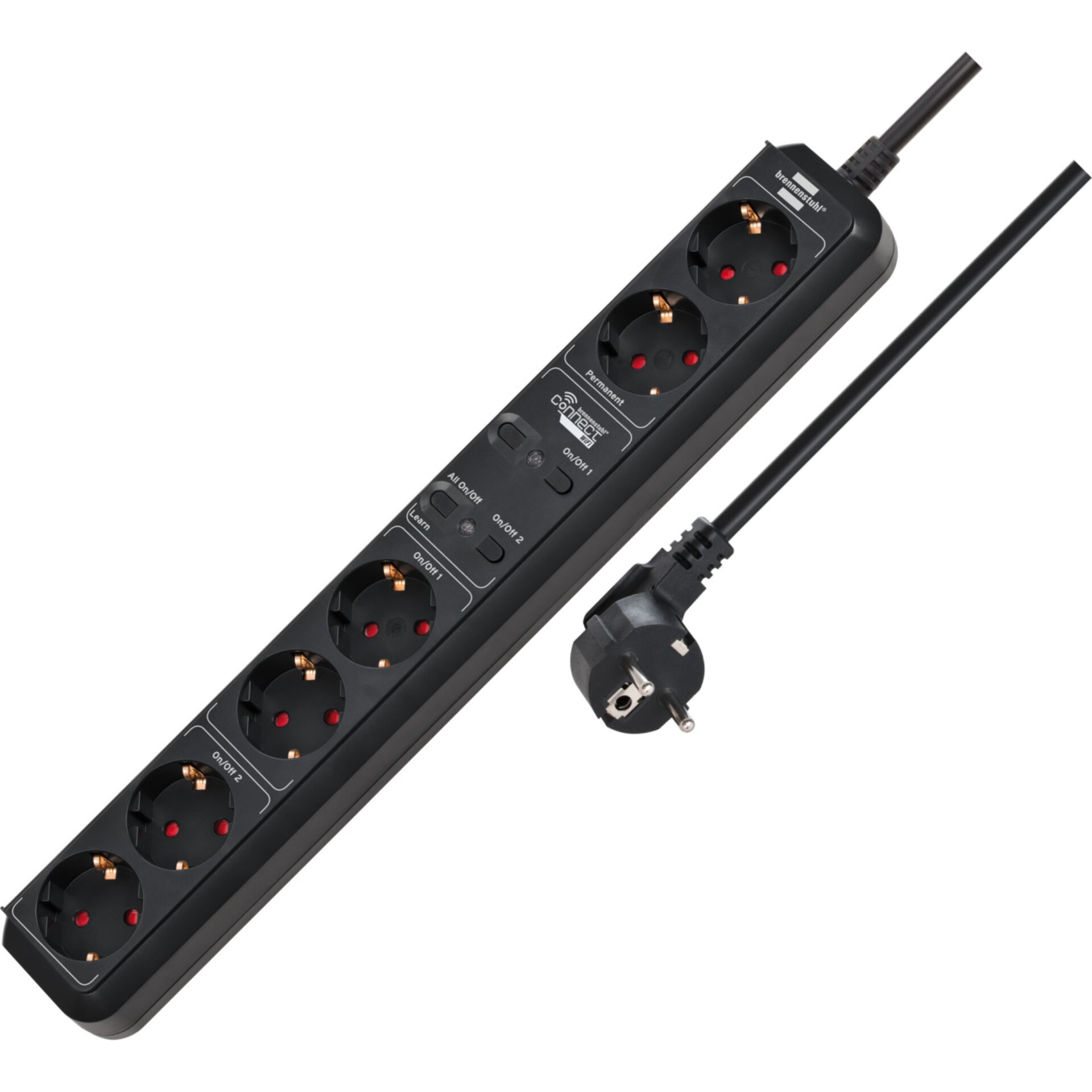 Mehrfach-Stecker, Verlängerung, Schaltleiste, EU-Stecker, Schalts