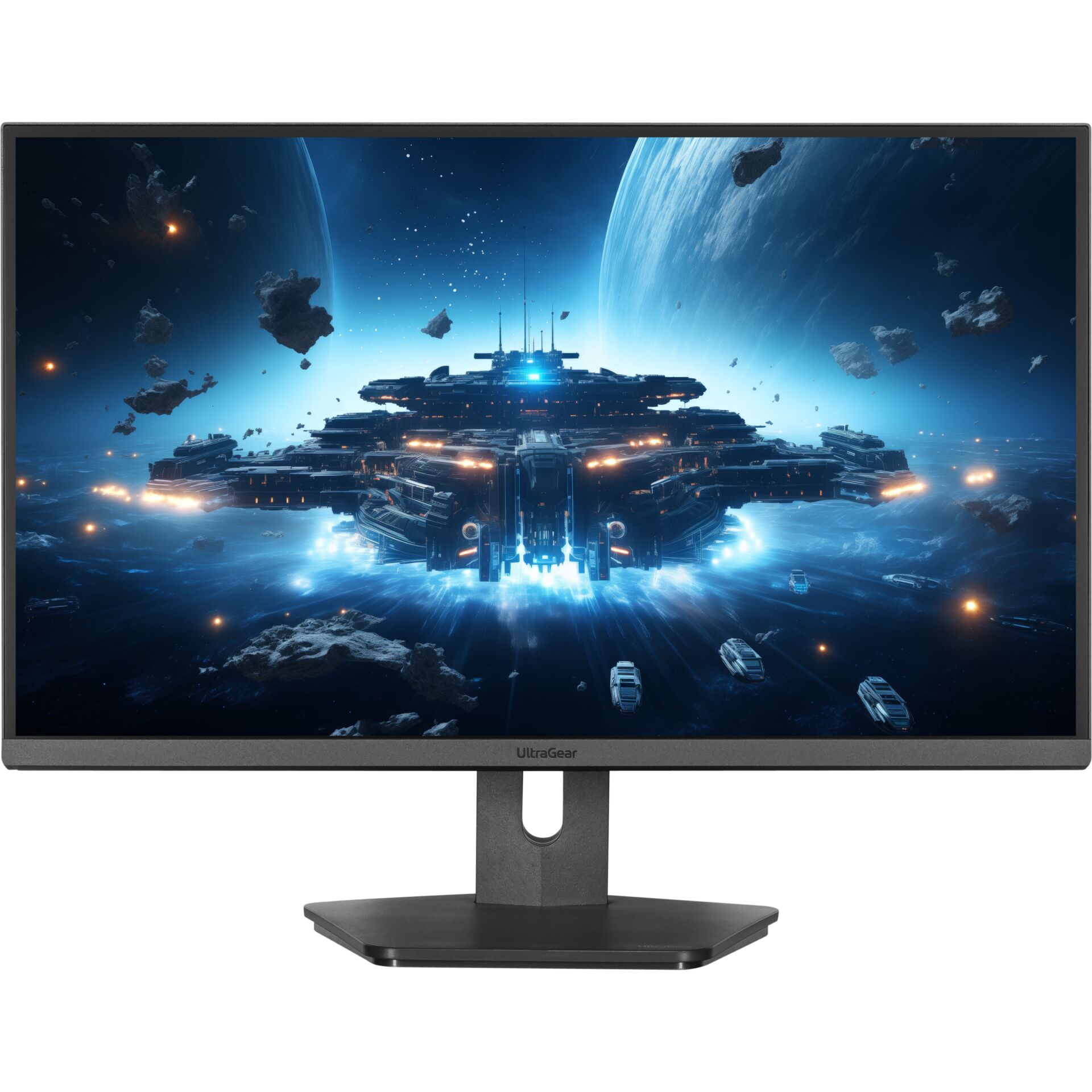 monitor, display, gaming, ultrawide, weltraum