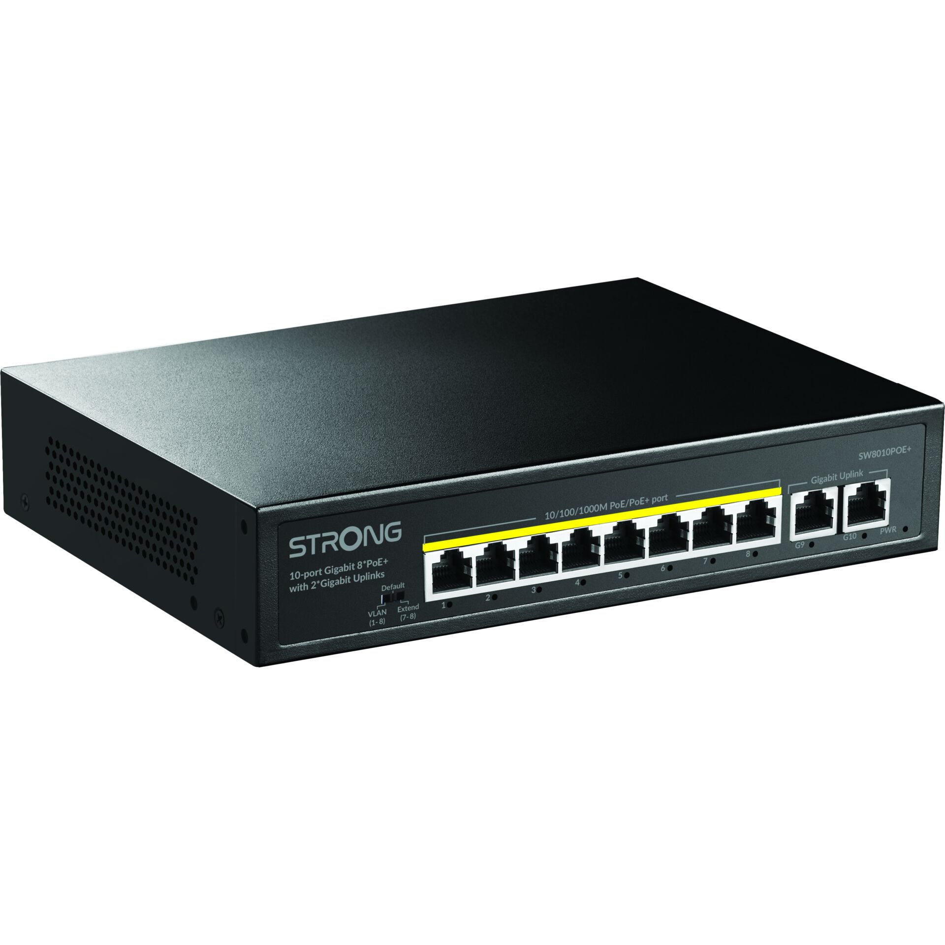 Switch, Netzwerk-Switch, 10-Port, Gigabit, PoE+