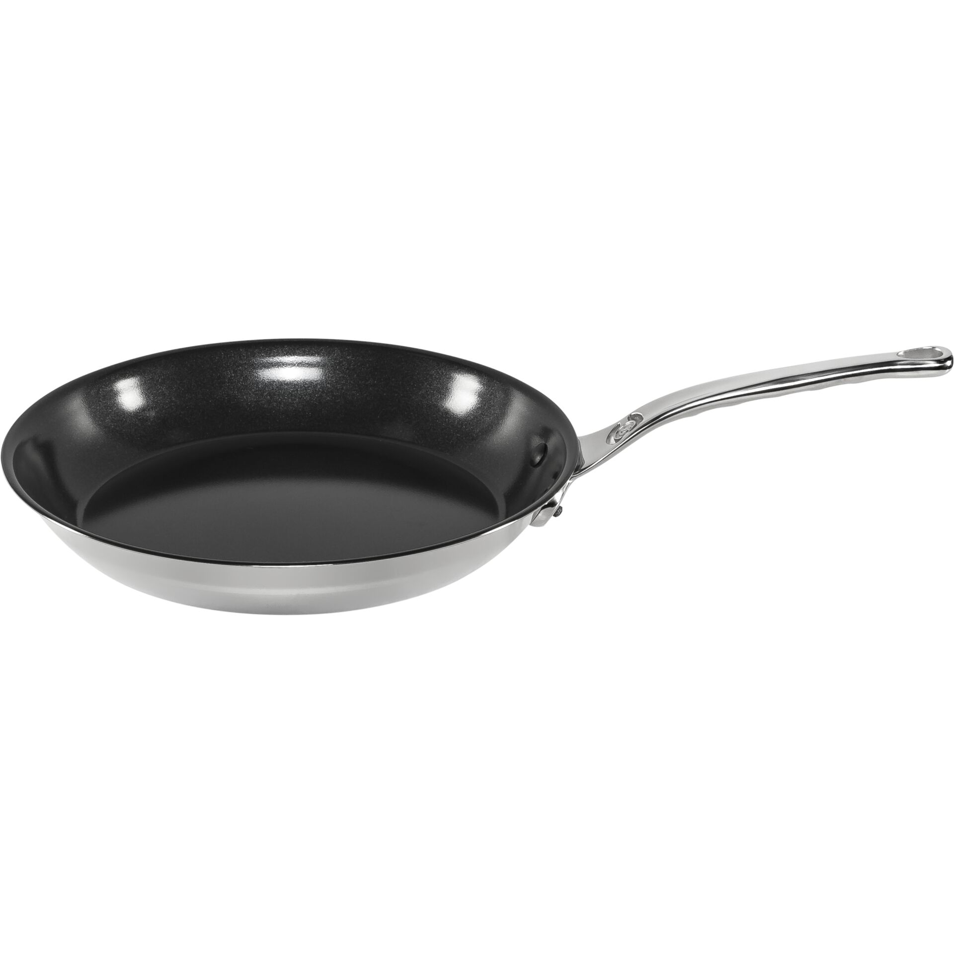 Pfanne, Antihaft, Stielpfanne, Edelstahlgriff, Teflonbeschichtung