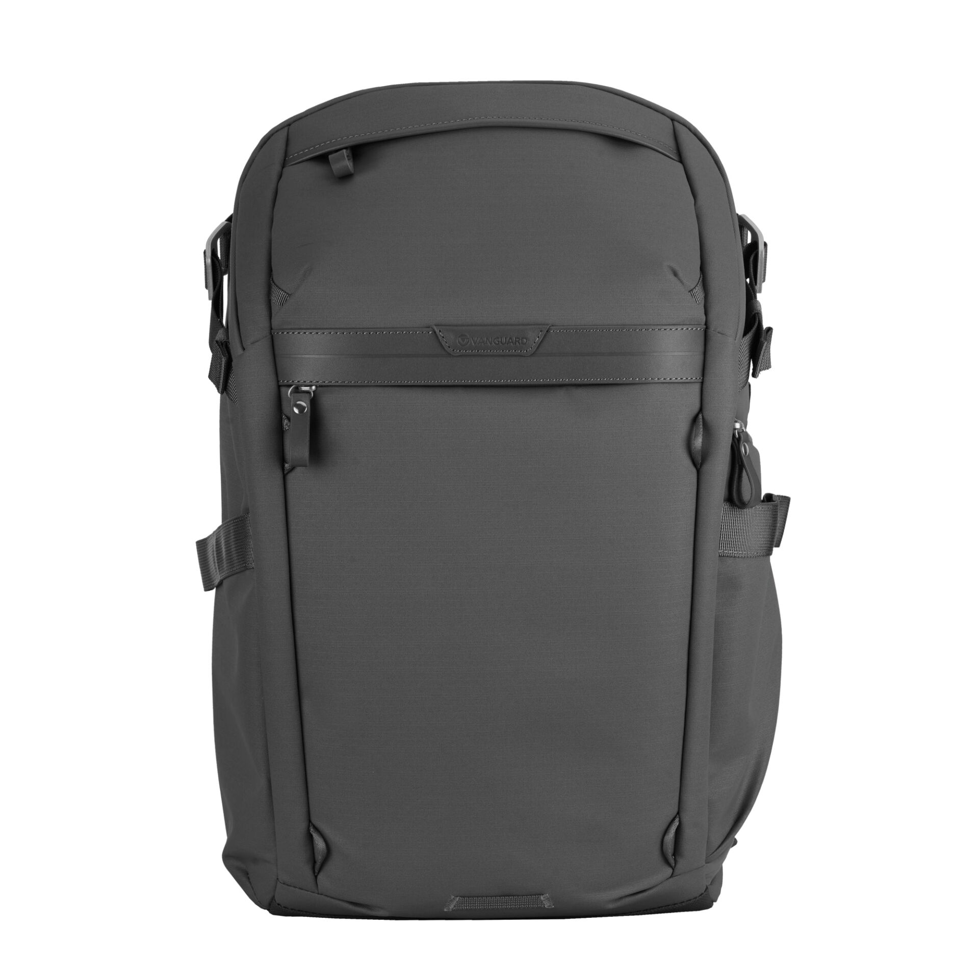 Rucksack, Grau, Schulterriemen, Reißverschlussfach, Vordertasche