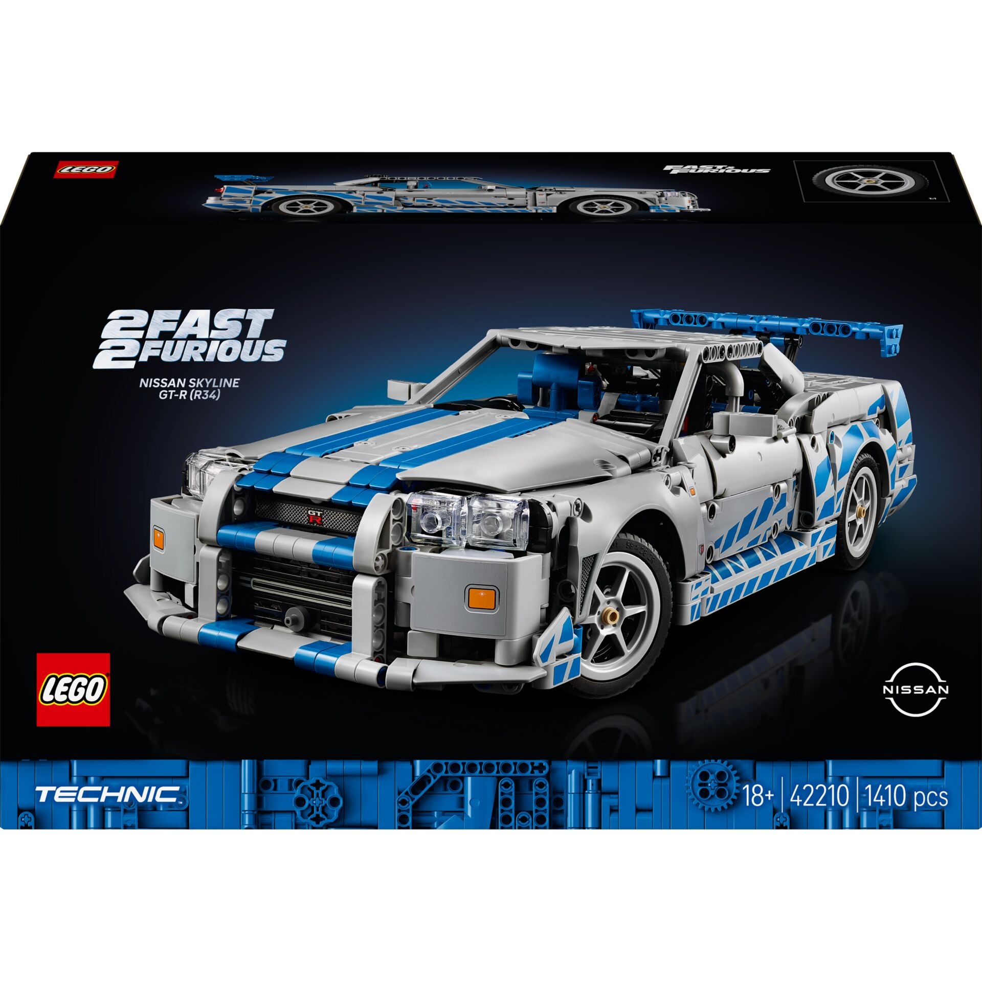 lego, technic, fast & furious, nissan, gt-r