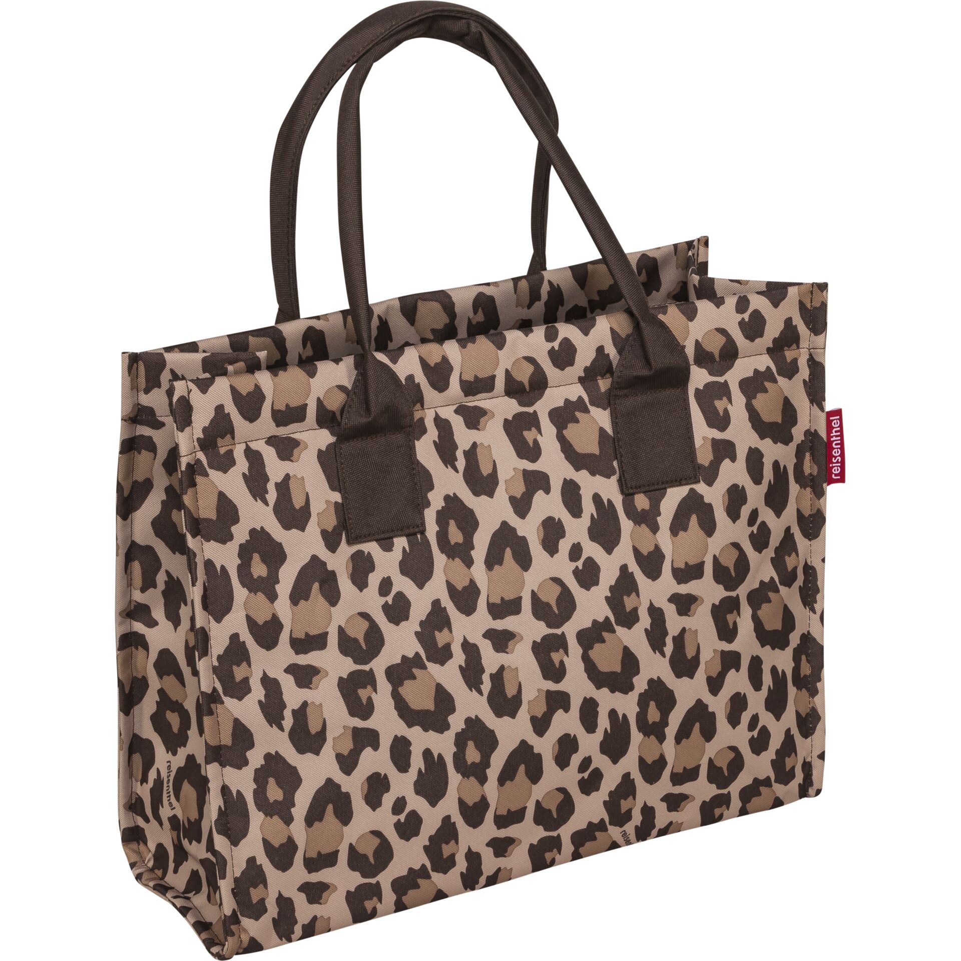 Tasche, Leopard, Tote, ungefüttert, Stofftasche
