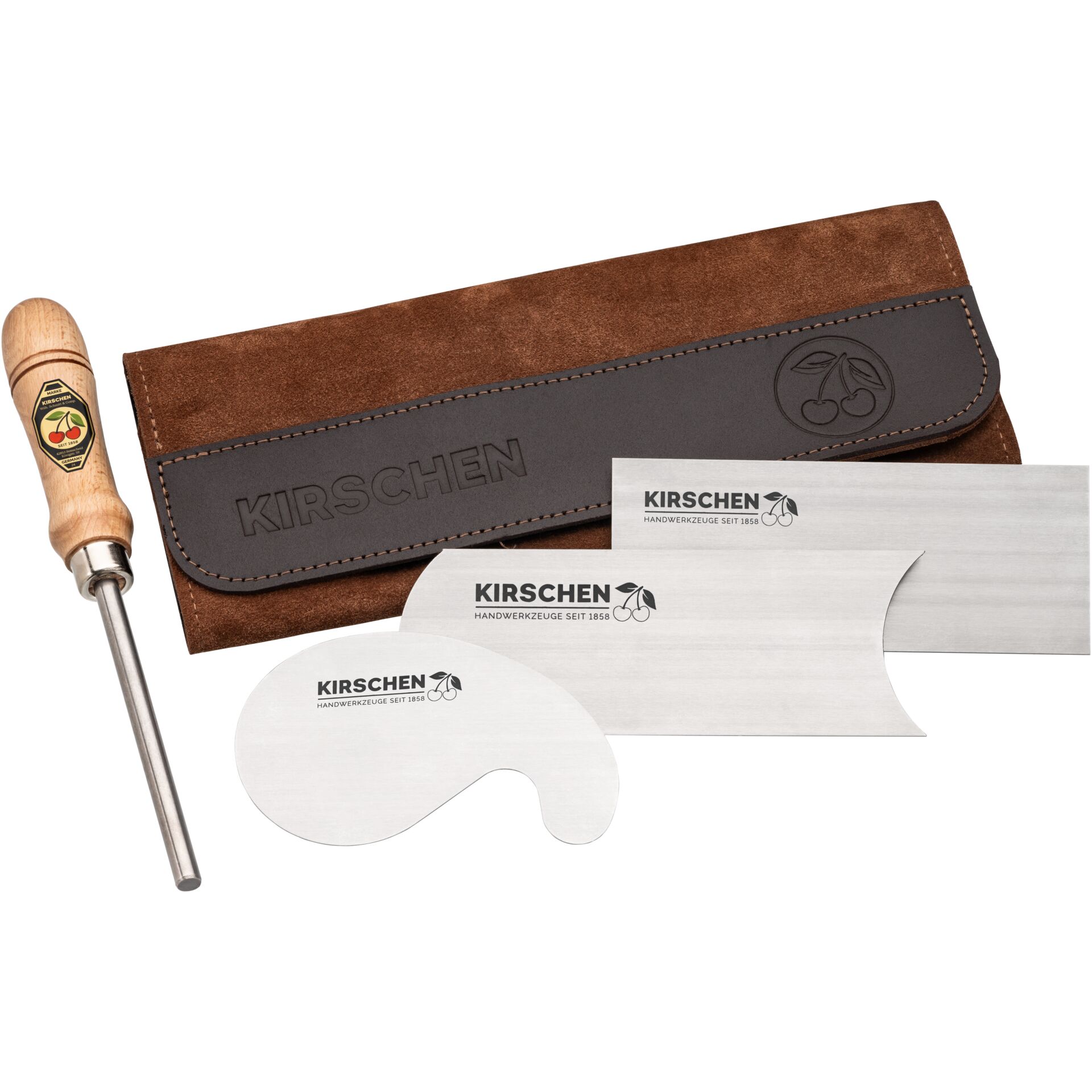 Kirschen-Werkzeugset, Kochmesser, Schälmesser, Messerset, Schärfwerkzeug