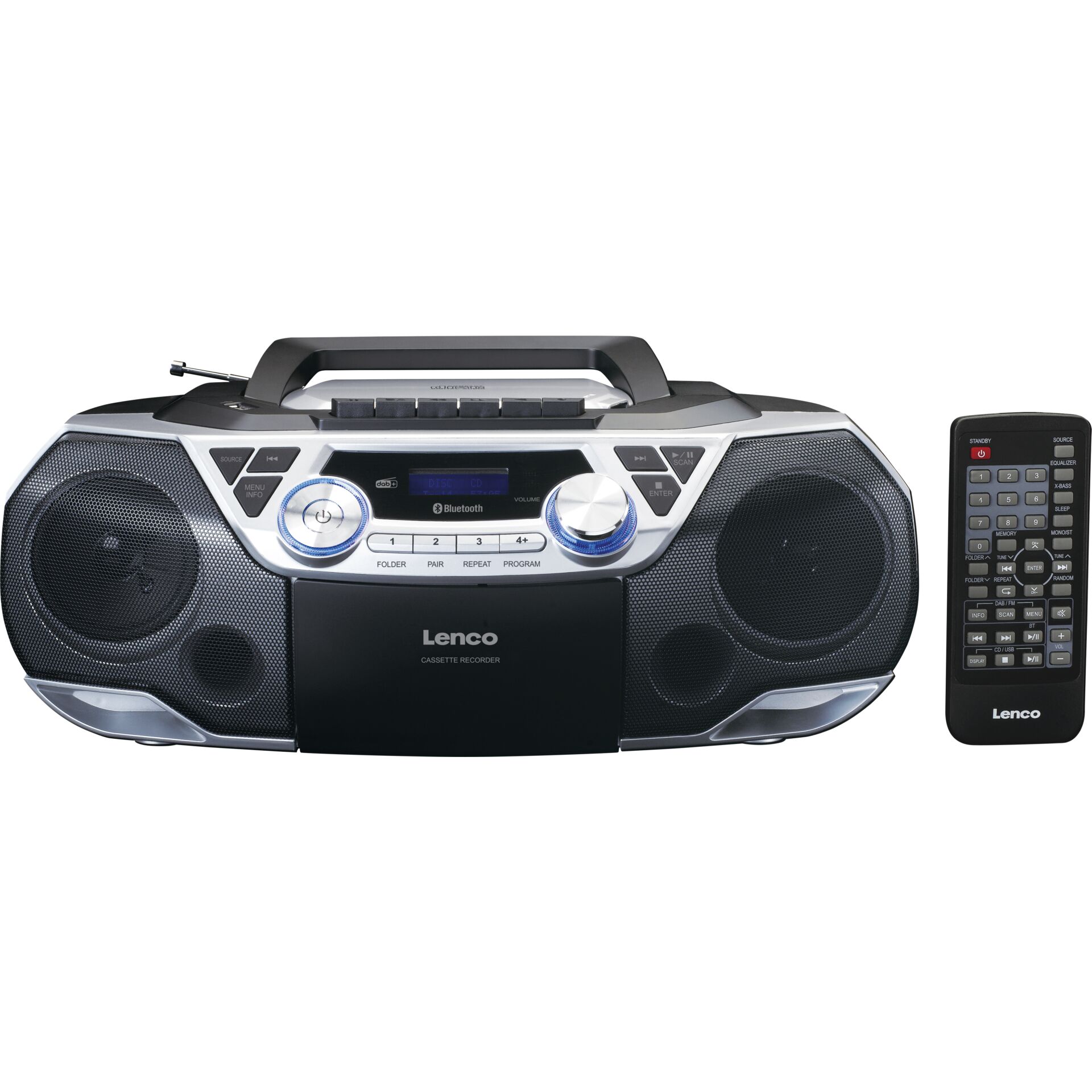 Kassettenspieler, Boombox, Bluetooth, Fernbedienung, Standgerät