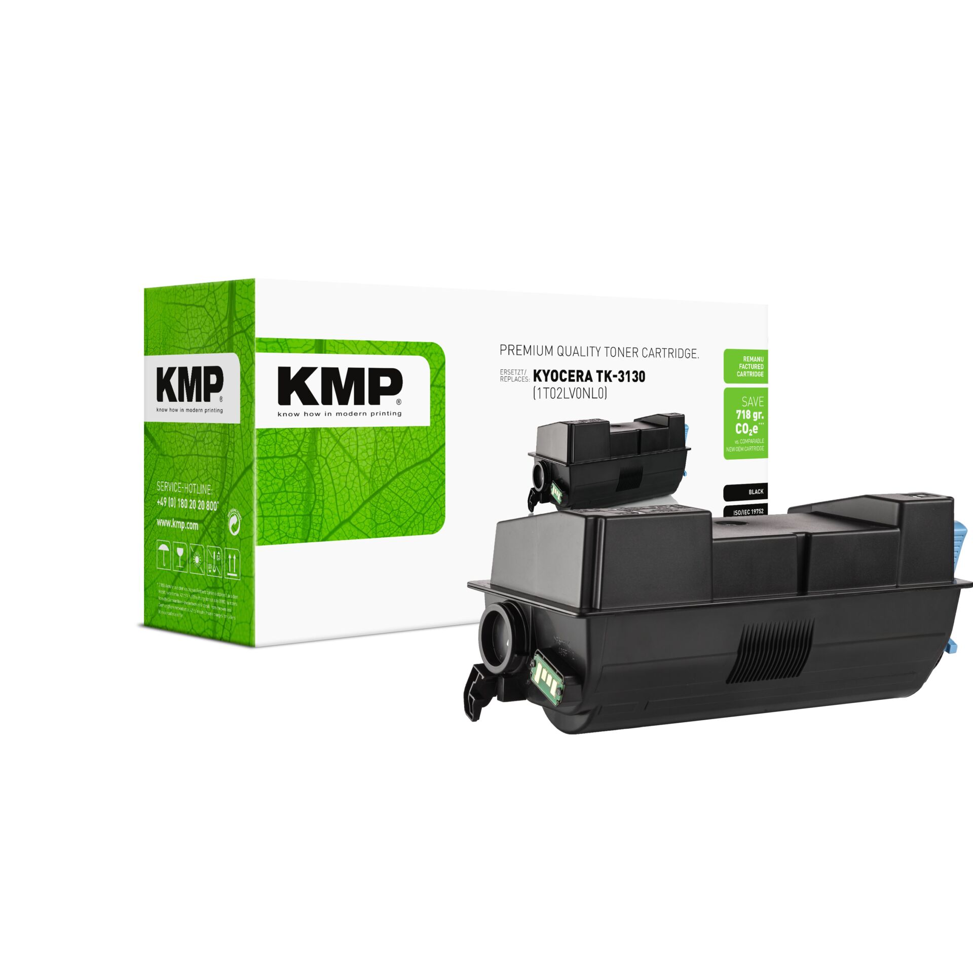 Tonerkartrige, KMP, Schwarz, Druckerzubehör, Verpackungskarton