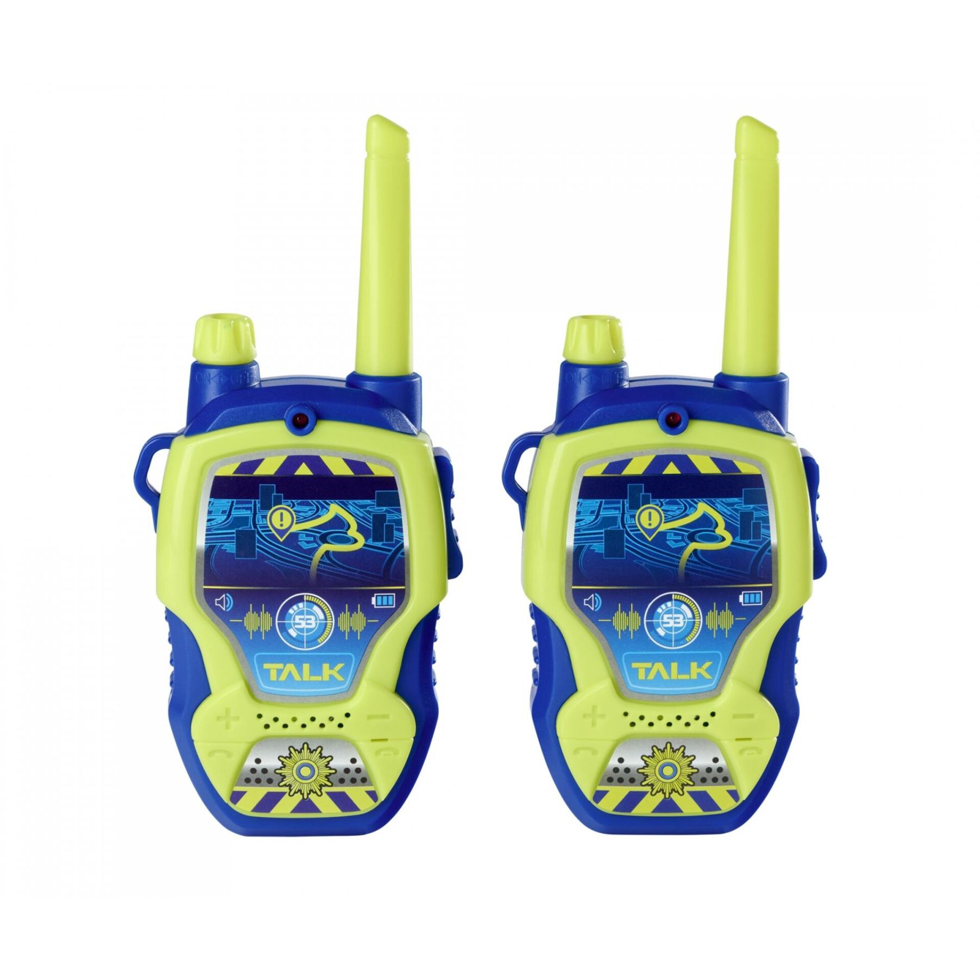 Spielzeug, Walkie-Talkie, Kinderfunkgerät, Farblich Gelb-Blau, Tragbares Funkgerät