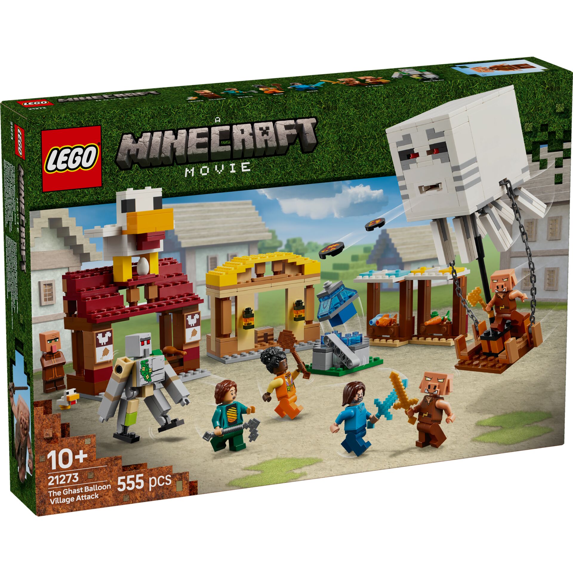 LEGO, Minecraft, Set, 555 pc, The Ghost Balloon Village Attack